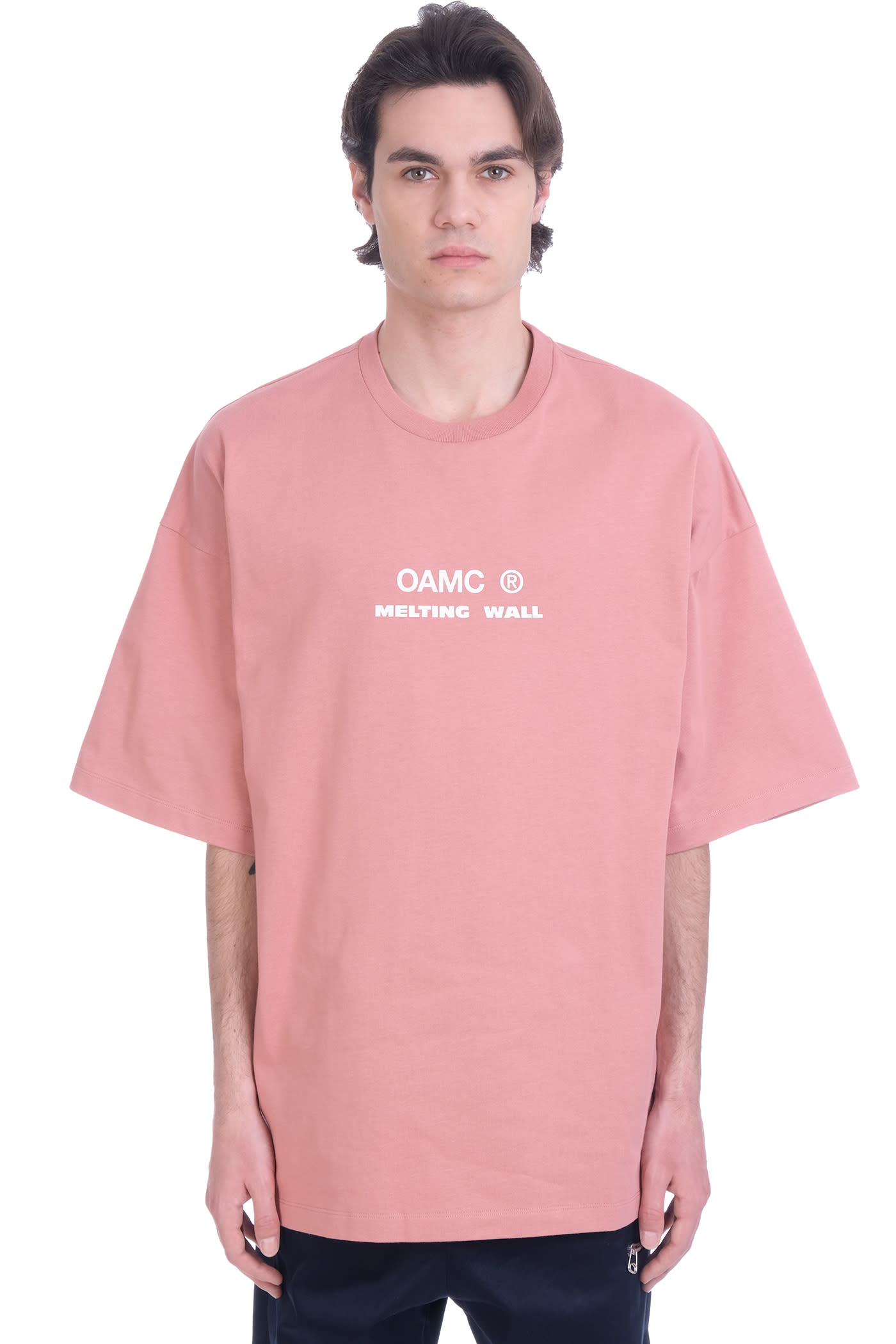 OAMC Fungi T-shirt In Rose-pink Cotton