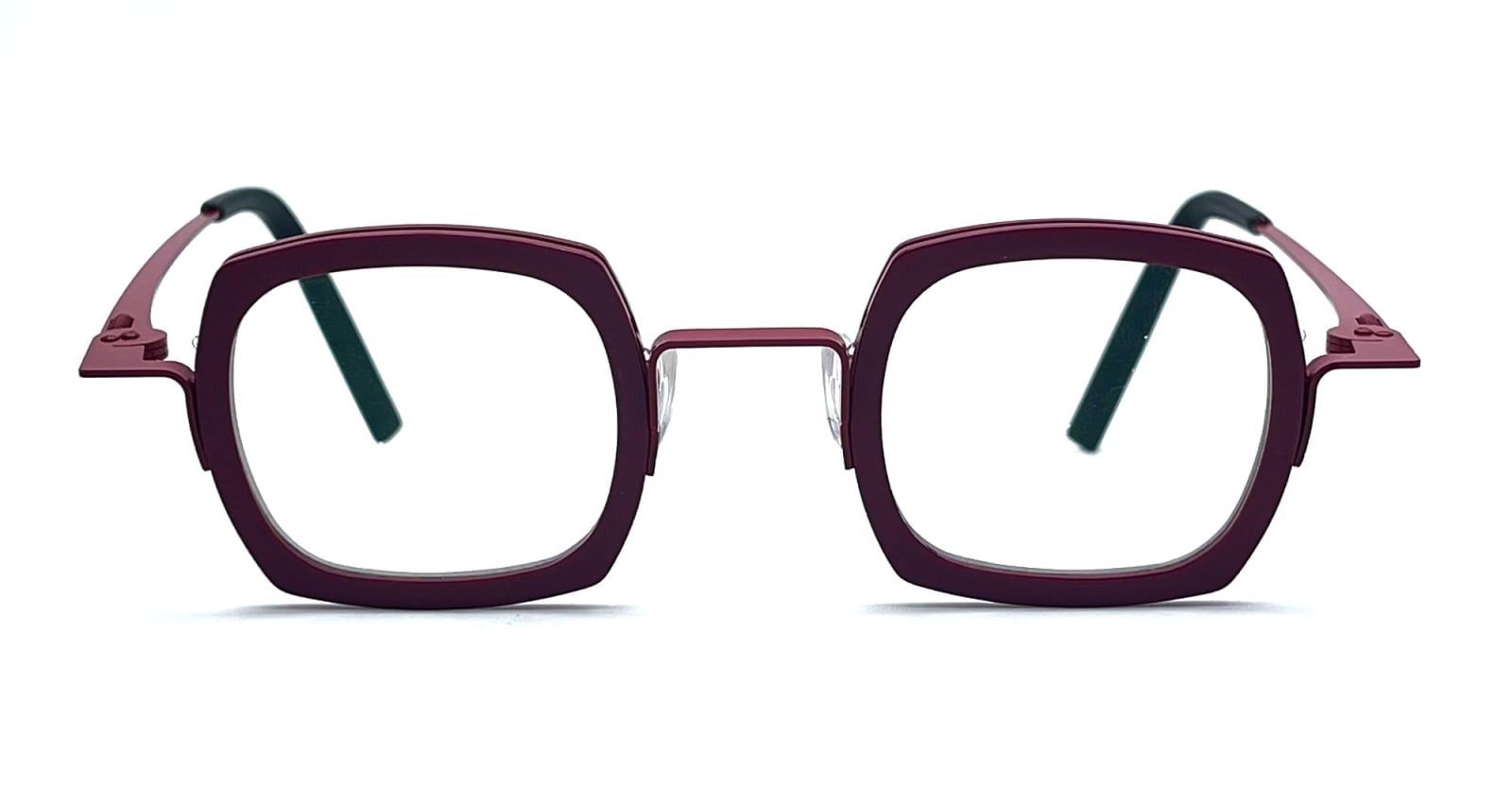 Shop Theo Eyewear Broccoli - 48 Glasses In Burgundy