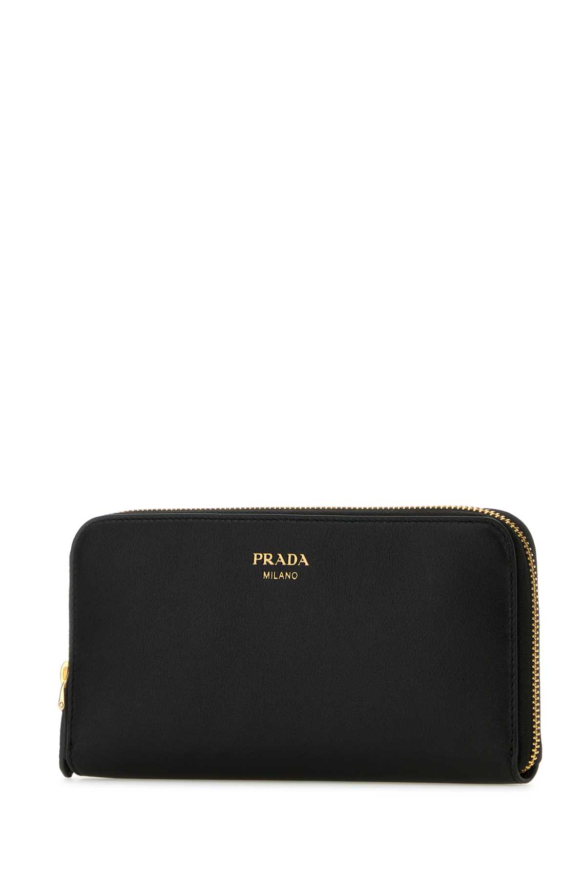 Shop Prada Black Leather Wallet In Nero