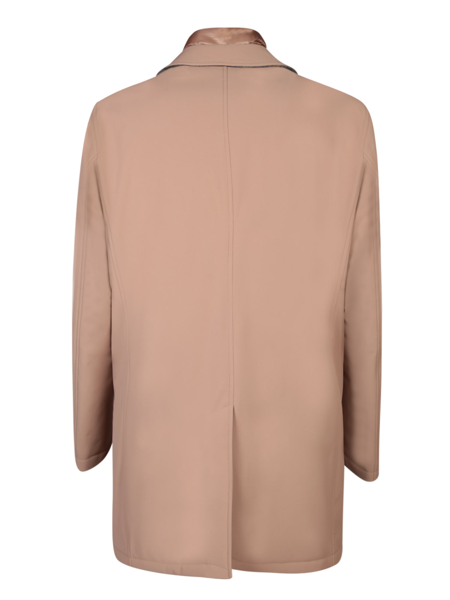 Shop Herno Double-layer Beige Coat