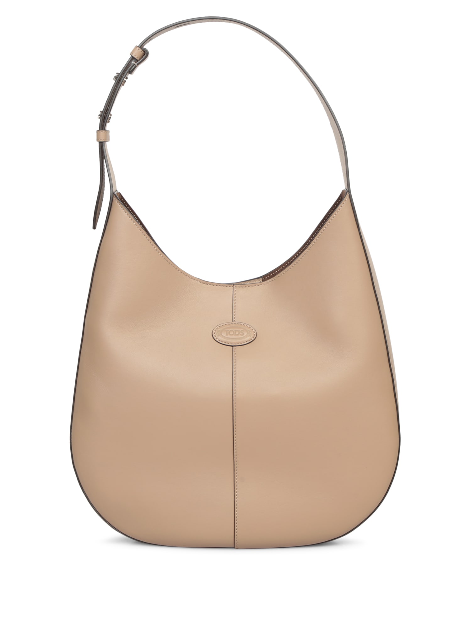 TOD'S SMALL DOVE GREY HOBO TOTE BAG 