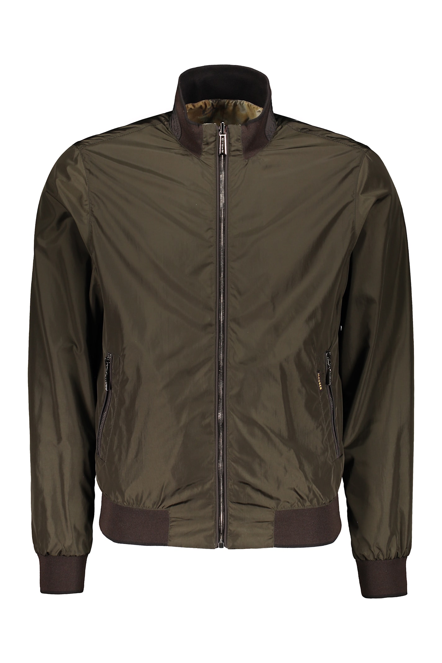 Moorer Reversible Bomber Jacket In Neutral