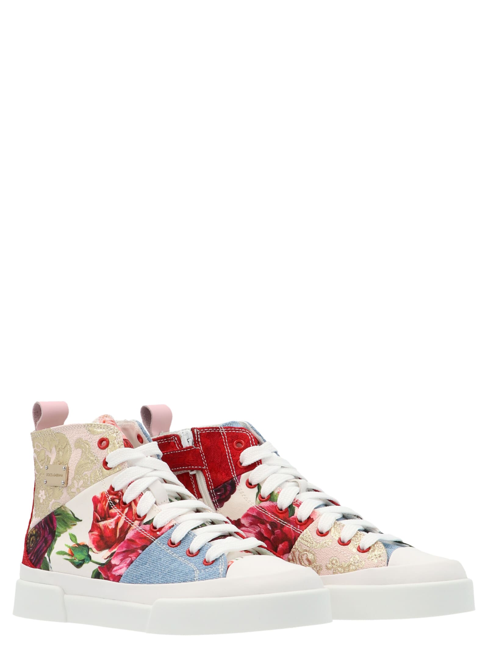 Buy Dolce & Gabbana mix Patchwork Shoes online, shop Dolce & Gabbana shoes with free shipping