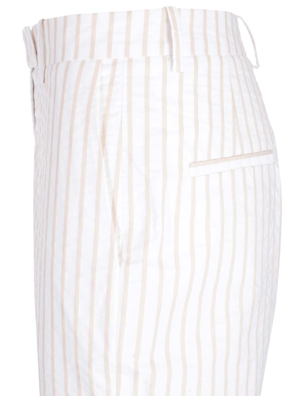 Shop Fabiana Filippi Straight-fit Trousers In White