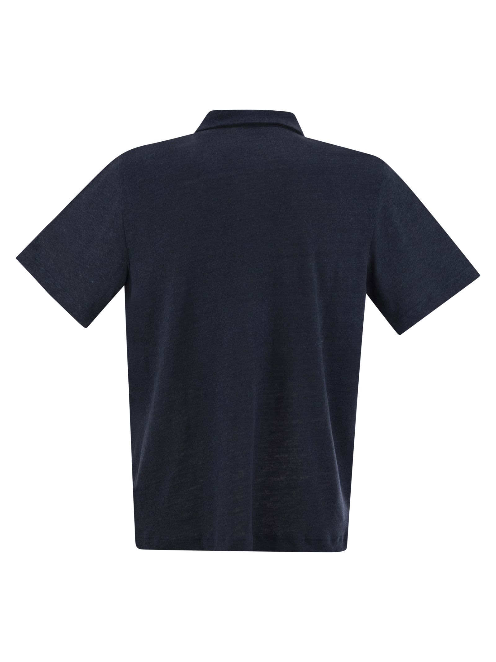 Mc2 Saint Barth Classic V-neck Polo Shirt With Short Sleeves