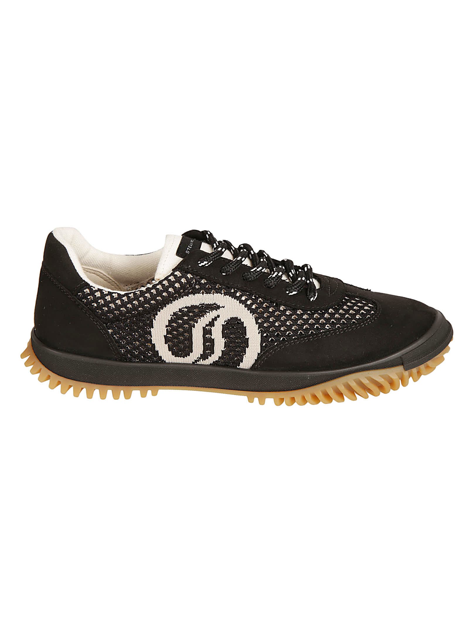Shop Stella Mccartney S-wave Sport Kneet Mesh Sneakers In Black/grey