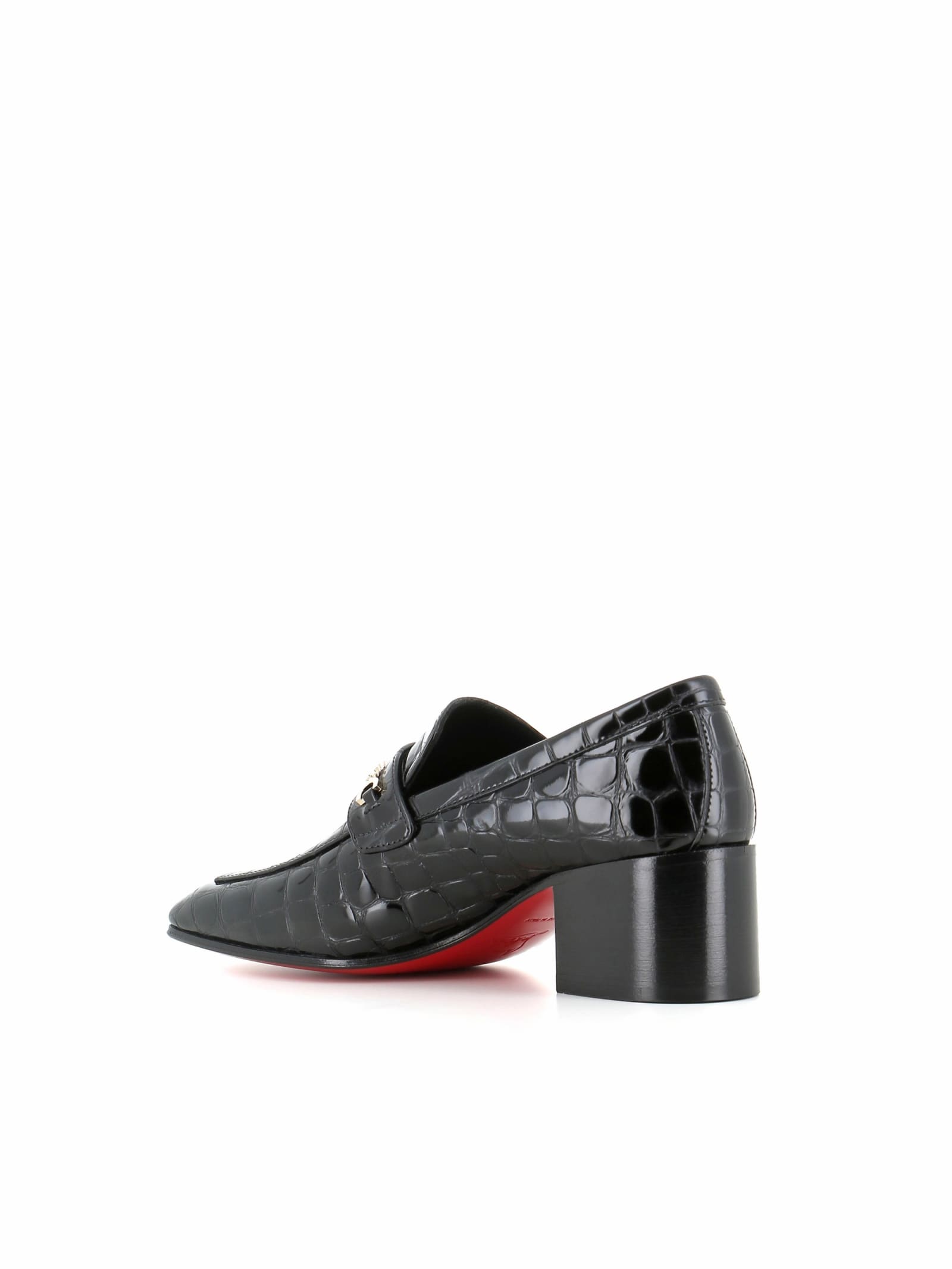 Shop Christian Louboutin Loafer Mj Moc 50 In Black