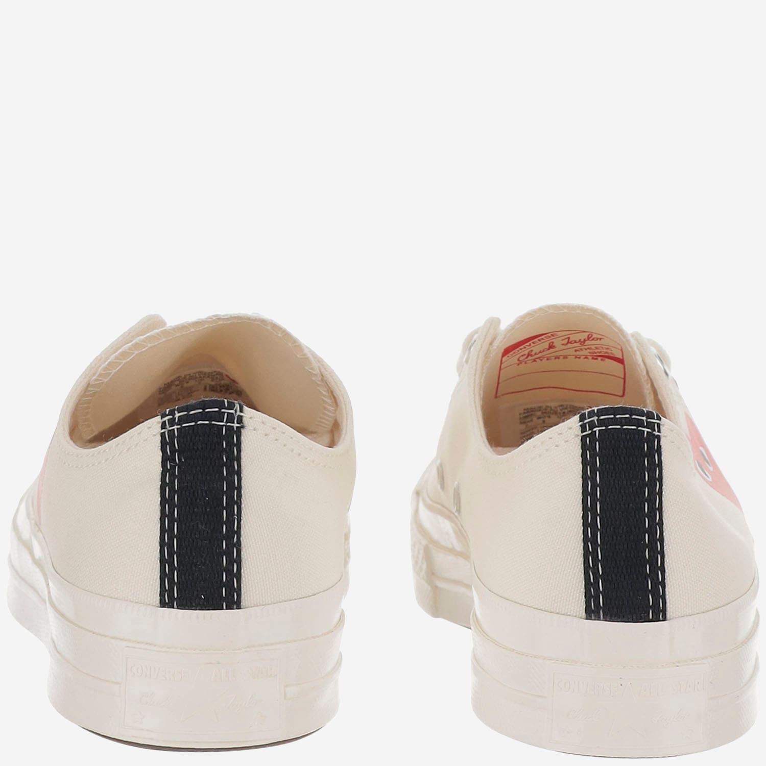 Comme Des Garçons Play Comme Des Garçons X Converse Canvas Sneakers In White