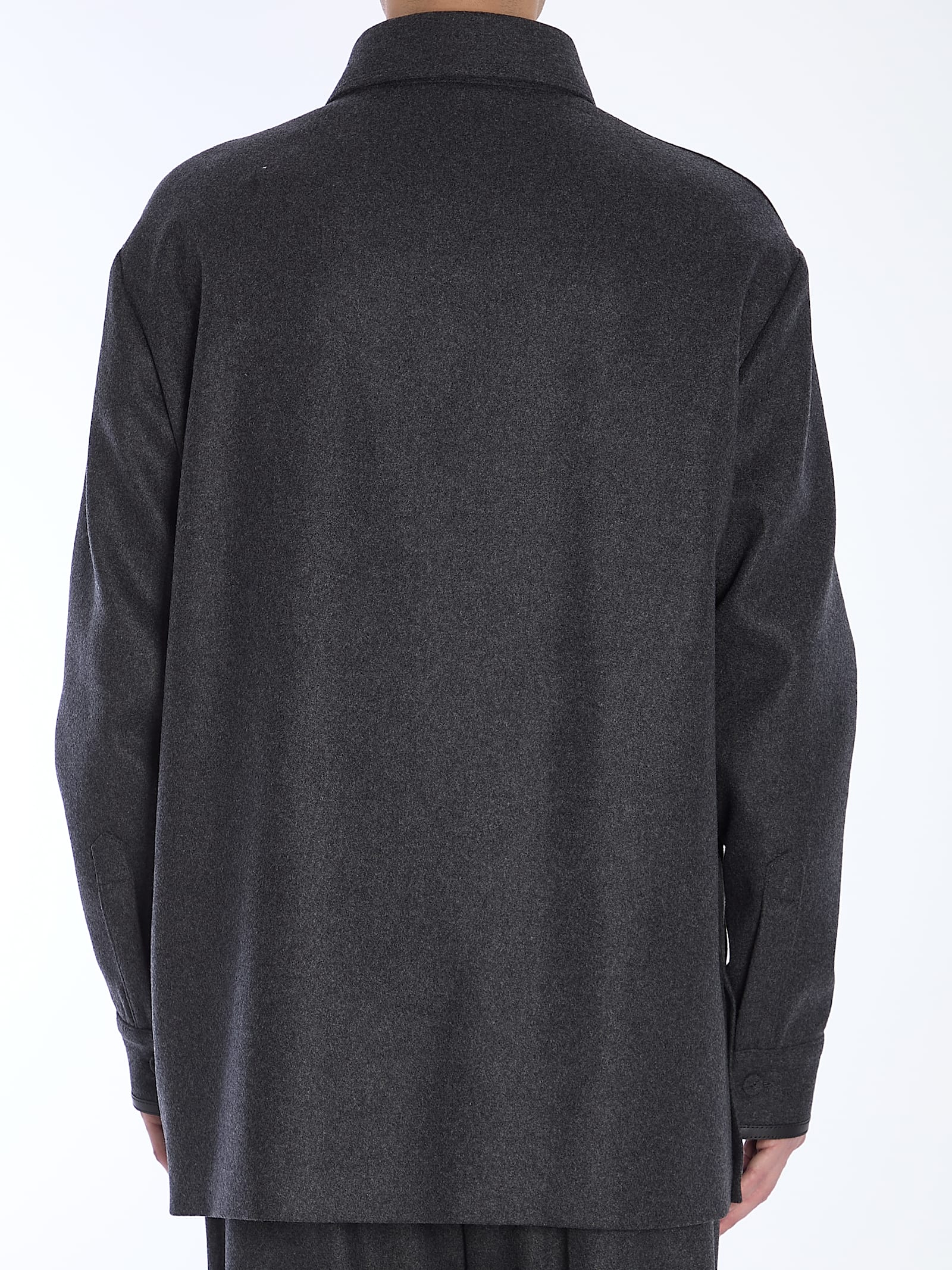 Shop Fendi Go-to Blouson In Cashmere In Grigio