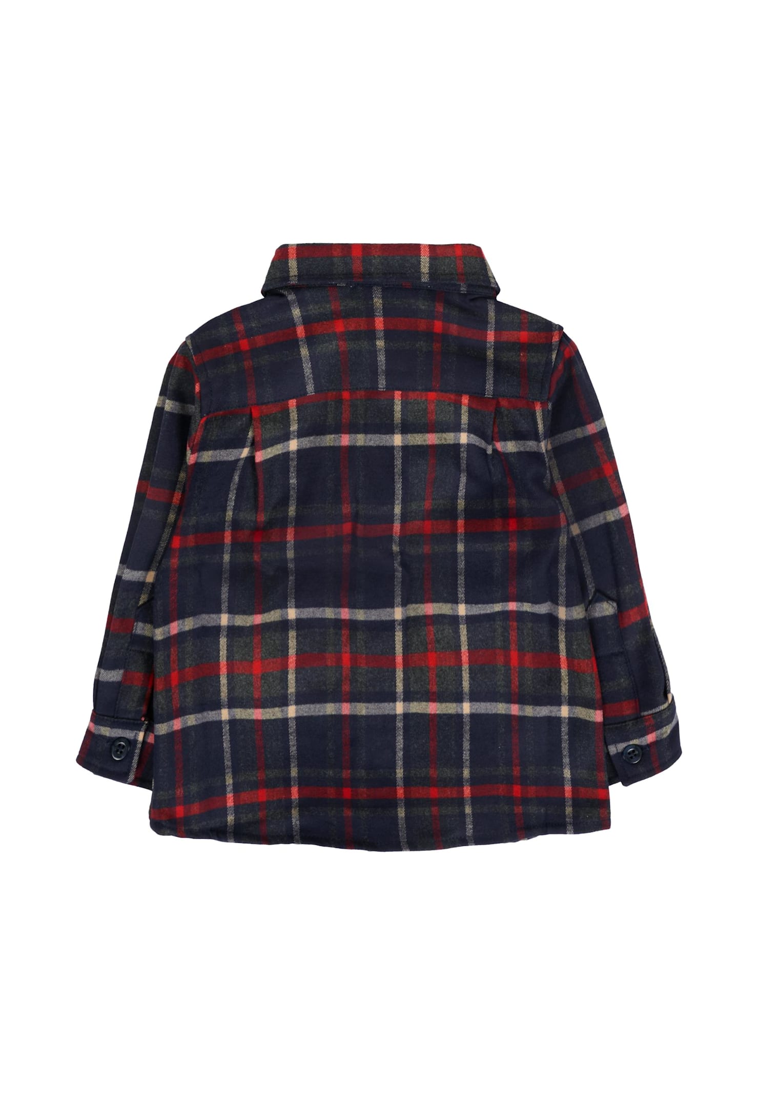 Patachou Blue Shirt For Boy With Patch In Multi