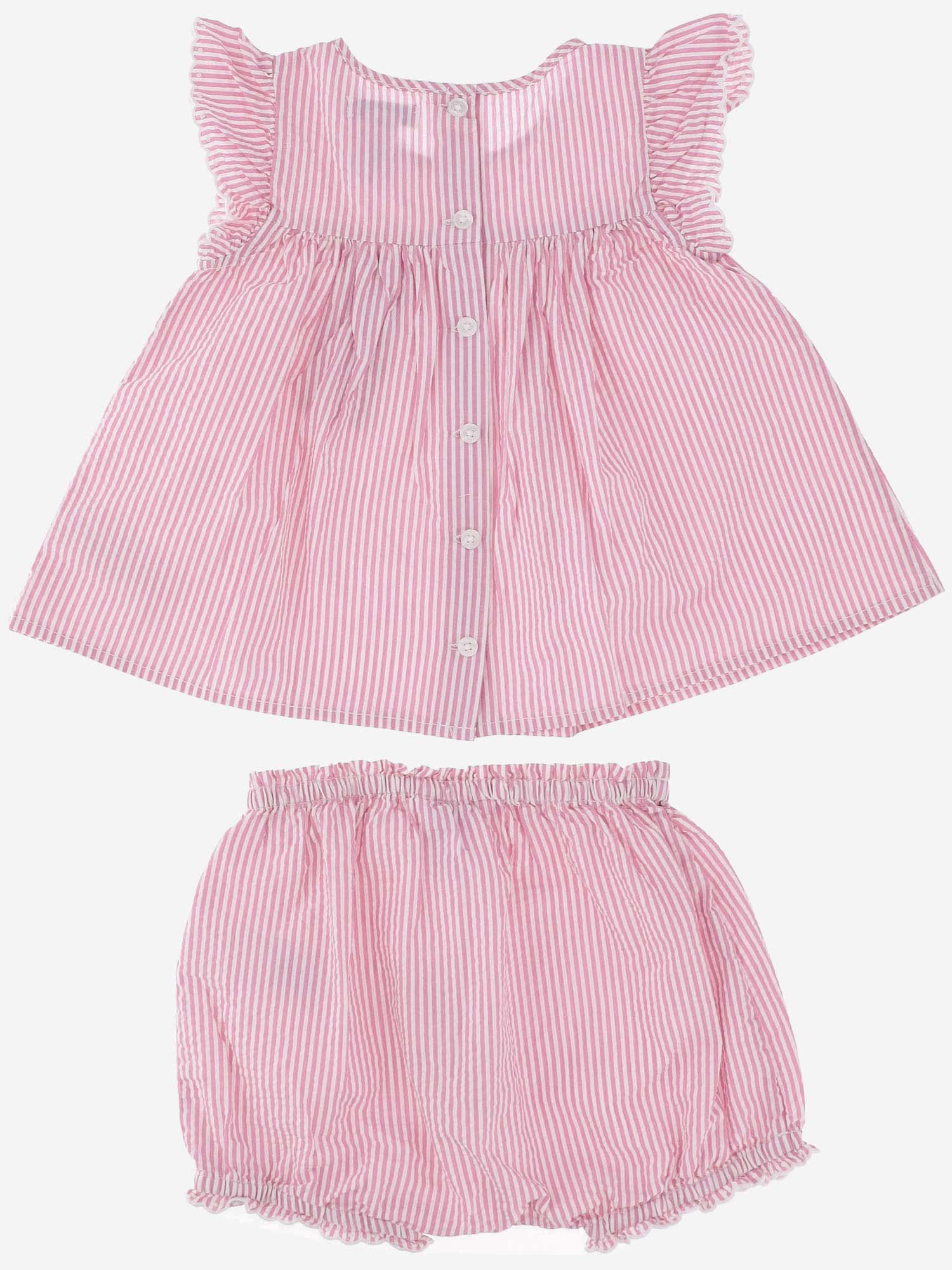 Shop Polo Ralph Lauren Cotton Two-piece Set In Pink