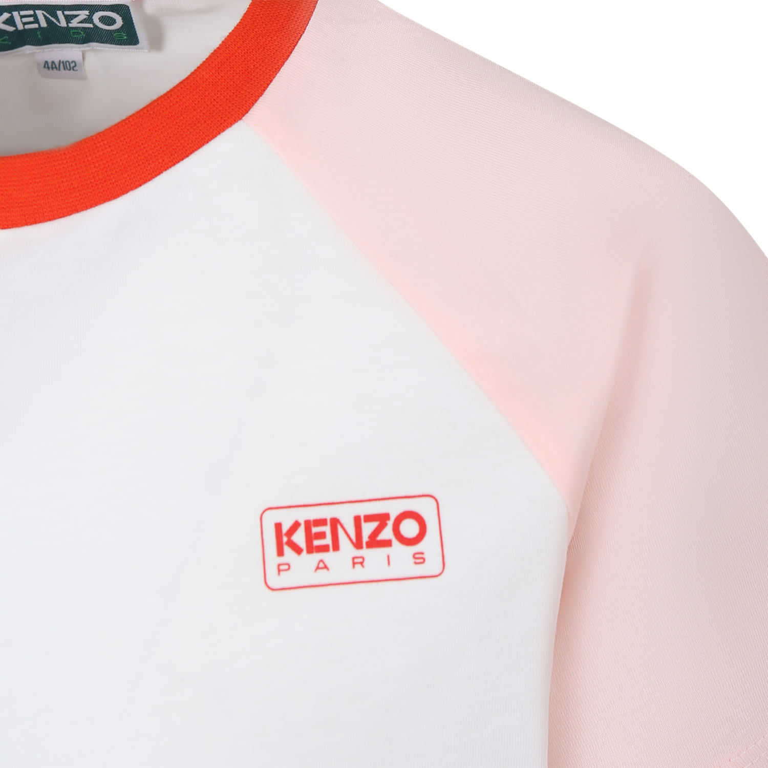 Shop Kenzo Multicolor T-shirt For Girl With Logo