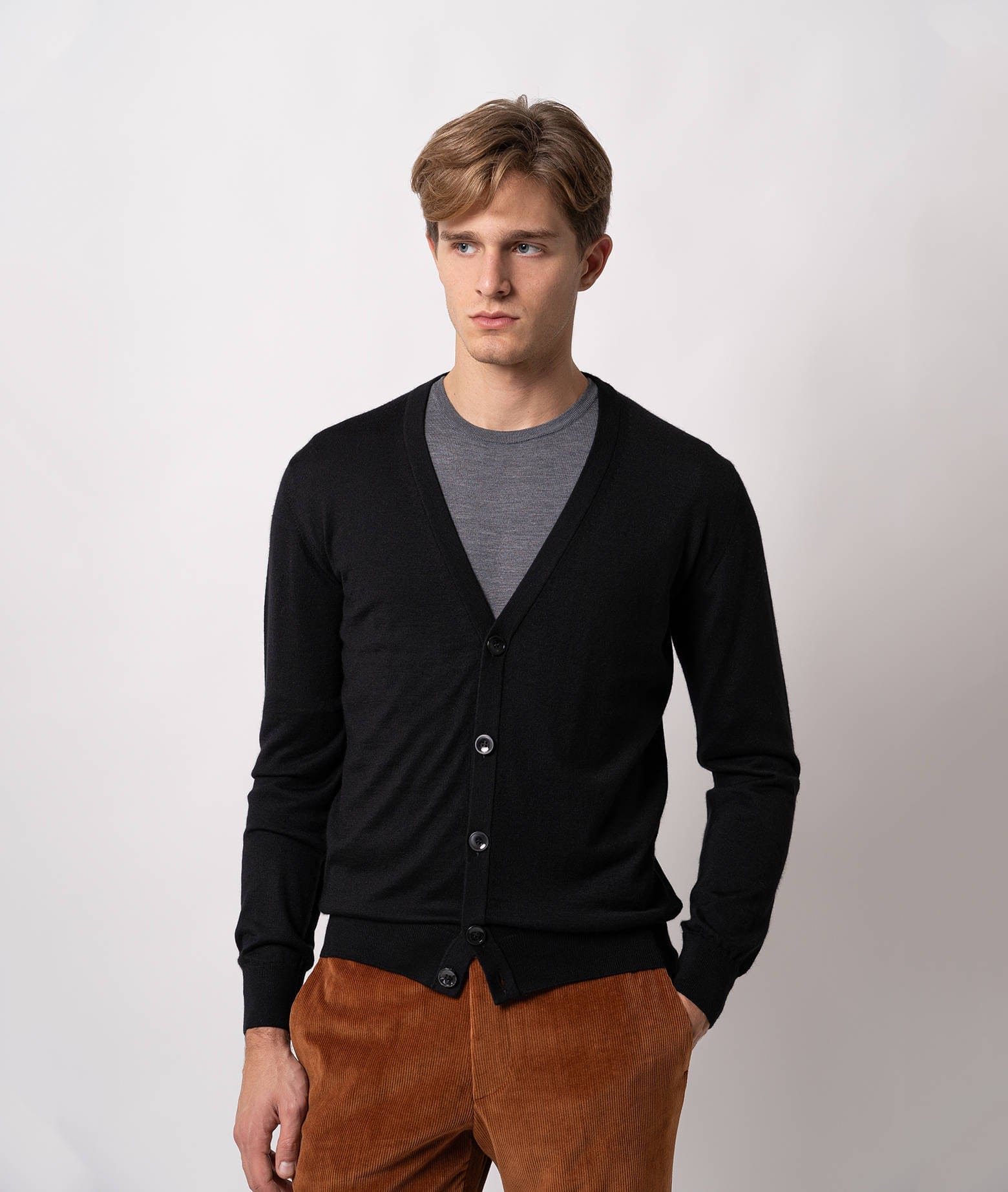 Larusmiani Cardigan Spirit 54 Cardigan In Black