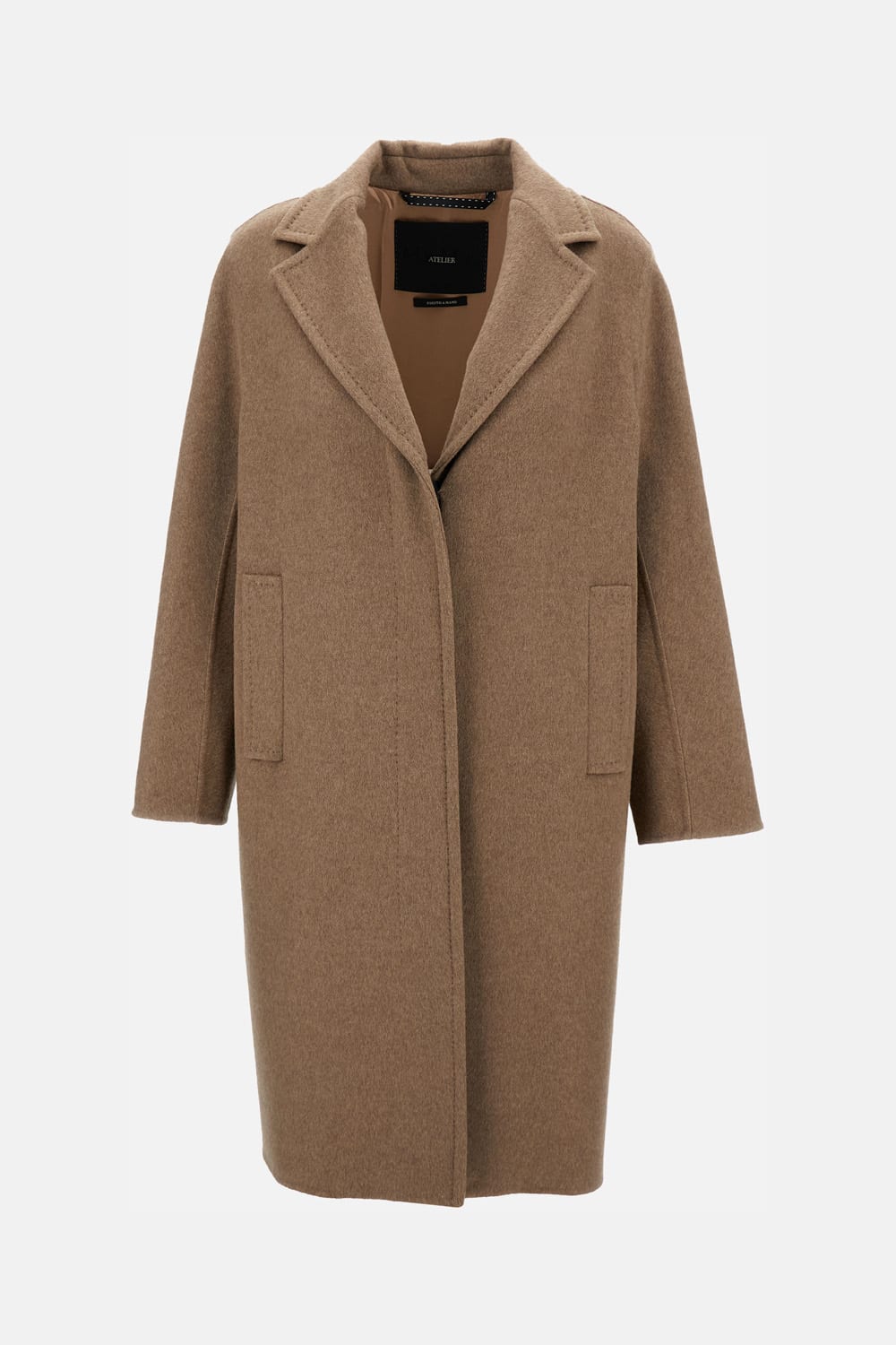 Max Mara Ardenne Coat From The Atelier Line In Gray