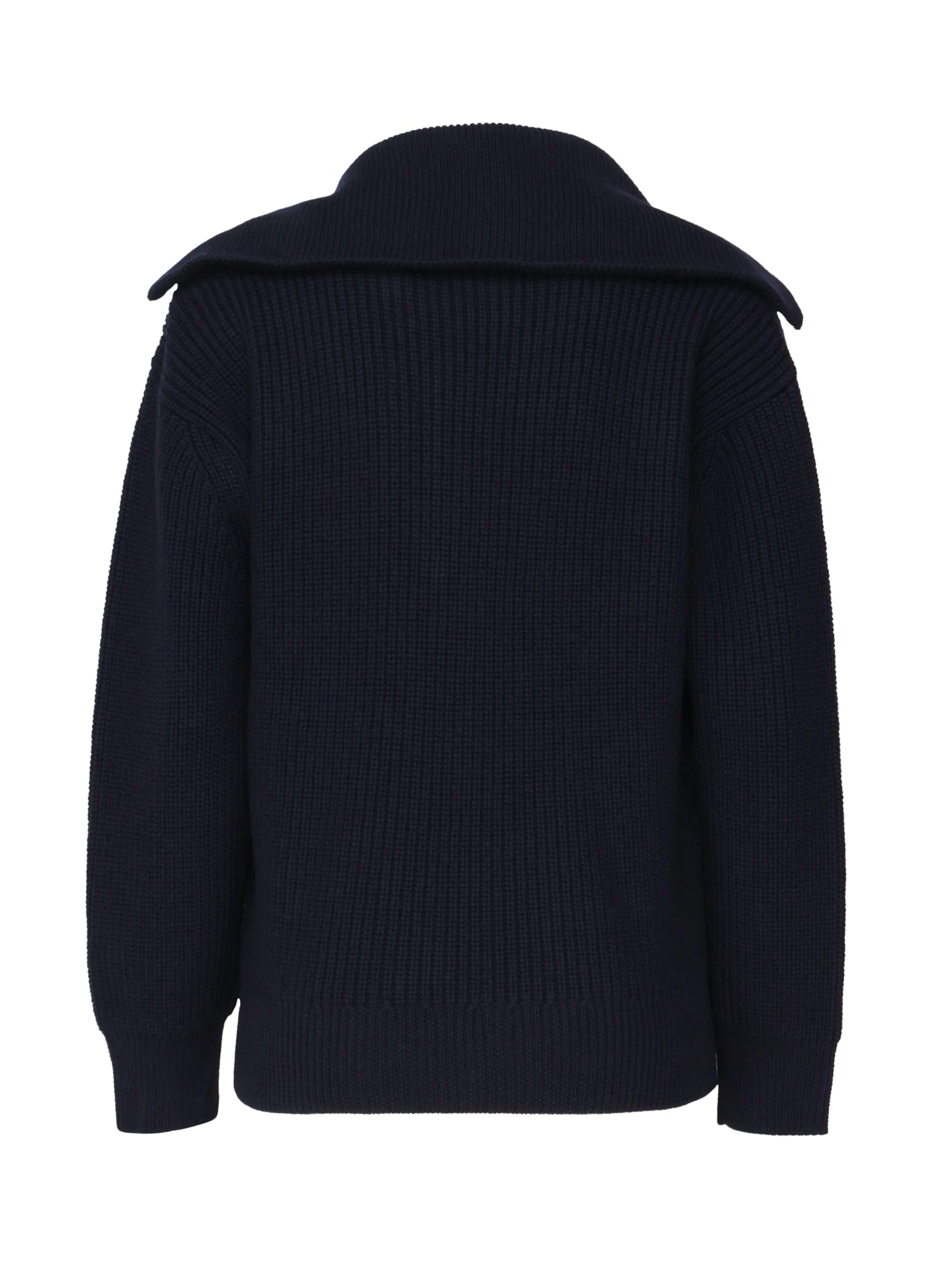 Shop Valentino Virgin Wool Sweater In Blue