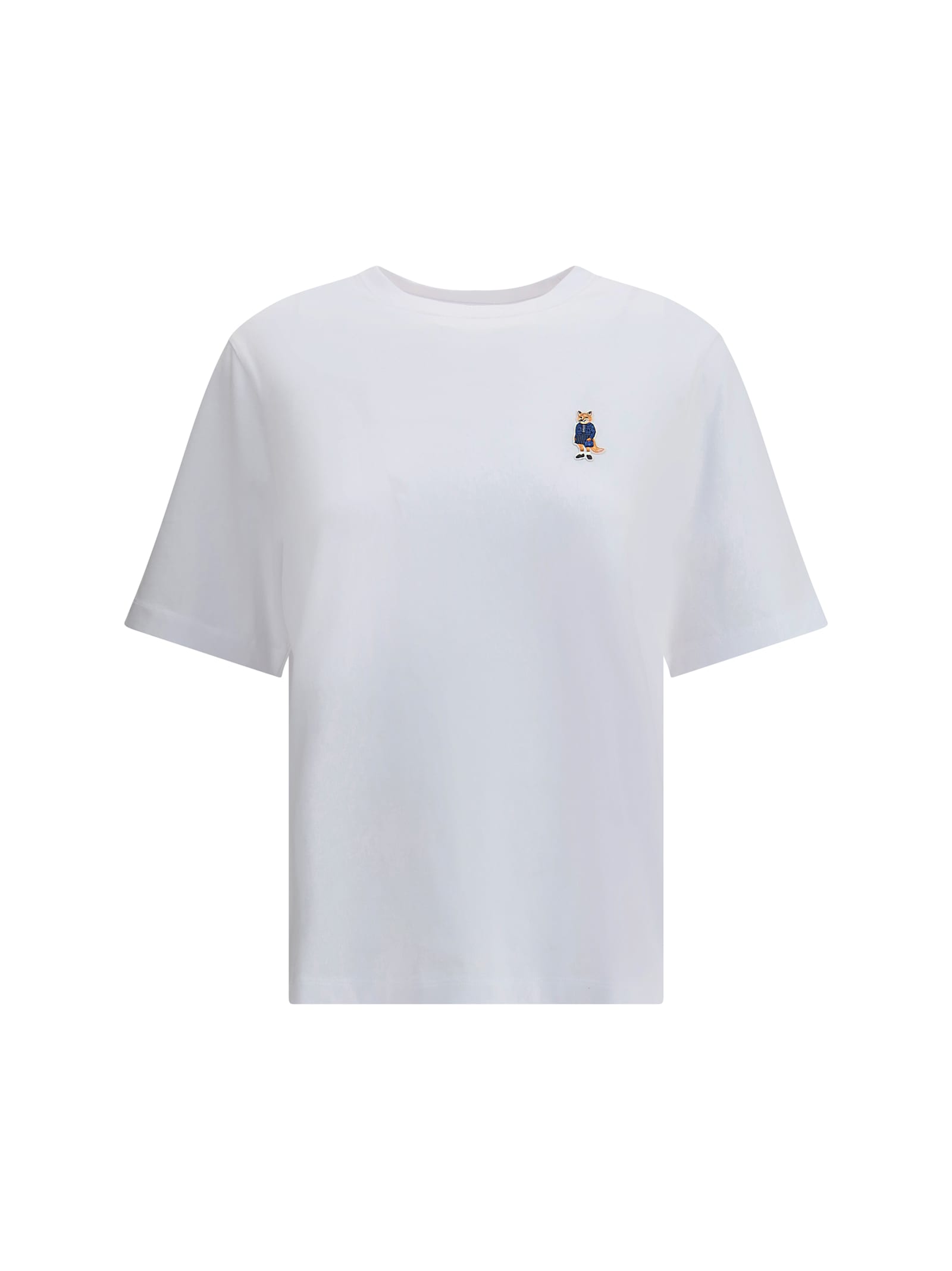 Maison Kitsuné Dressed Fox Comfort Tee-shirt In White