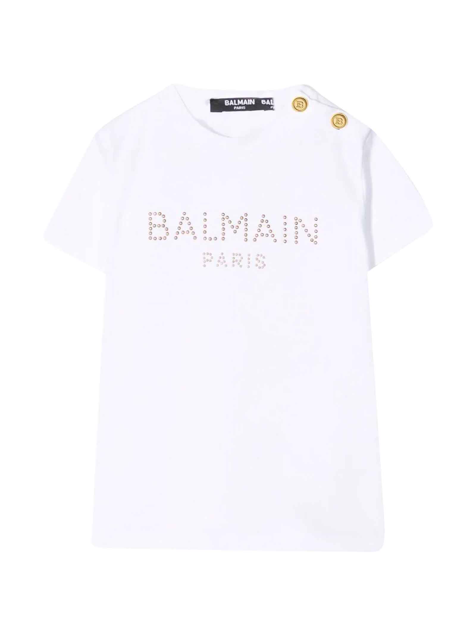 Balmain White T-shirt Unisex