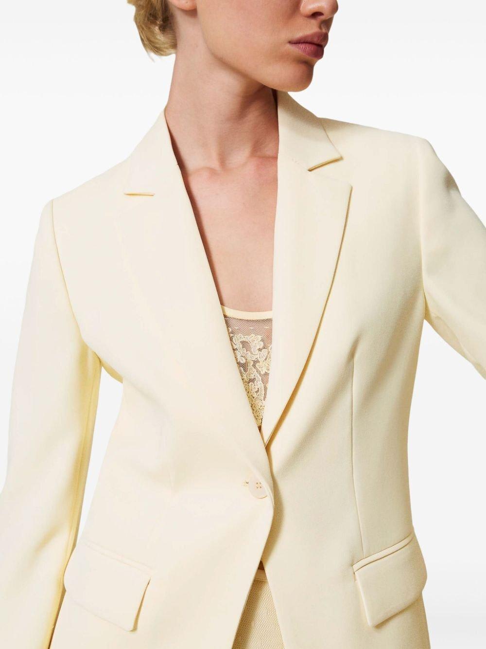 TWINSET SINGLE BUTTON BLAZER JACKET