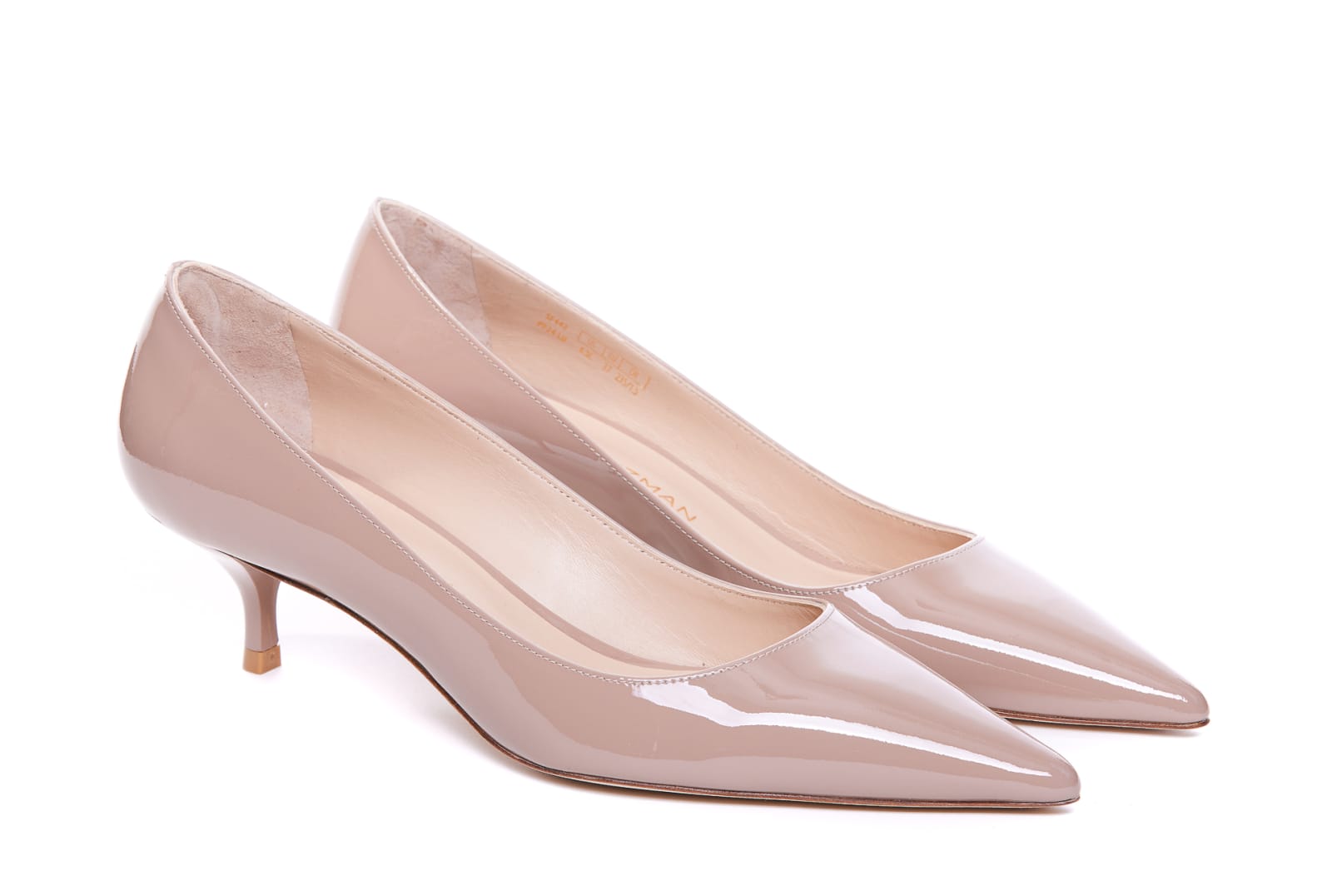 Shop Stuart Weitzman Stuart Kitten Pumps In Pink