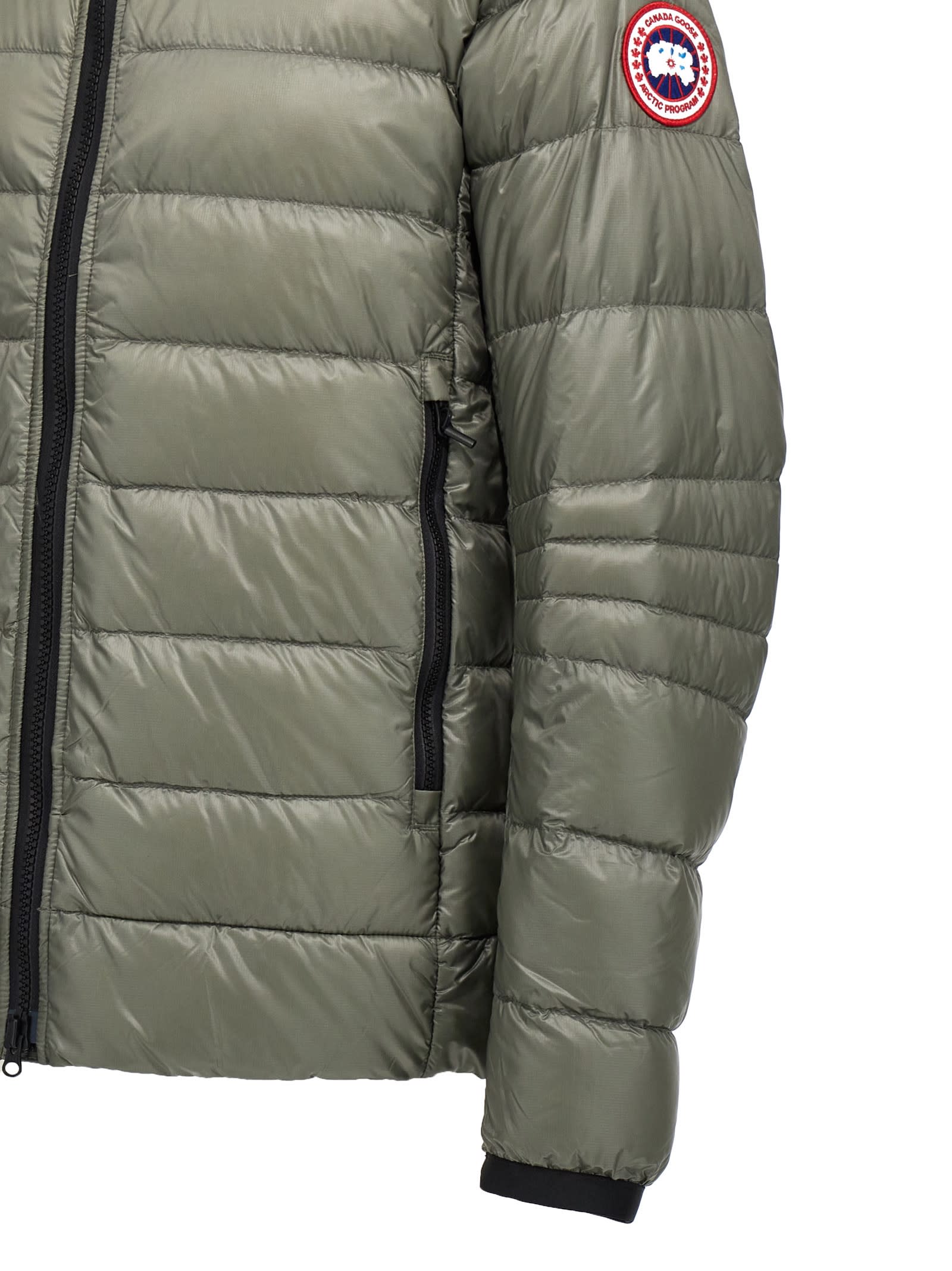 Shop Canada Goose Crofton Down Jacket In Green