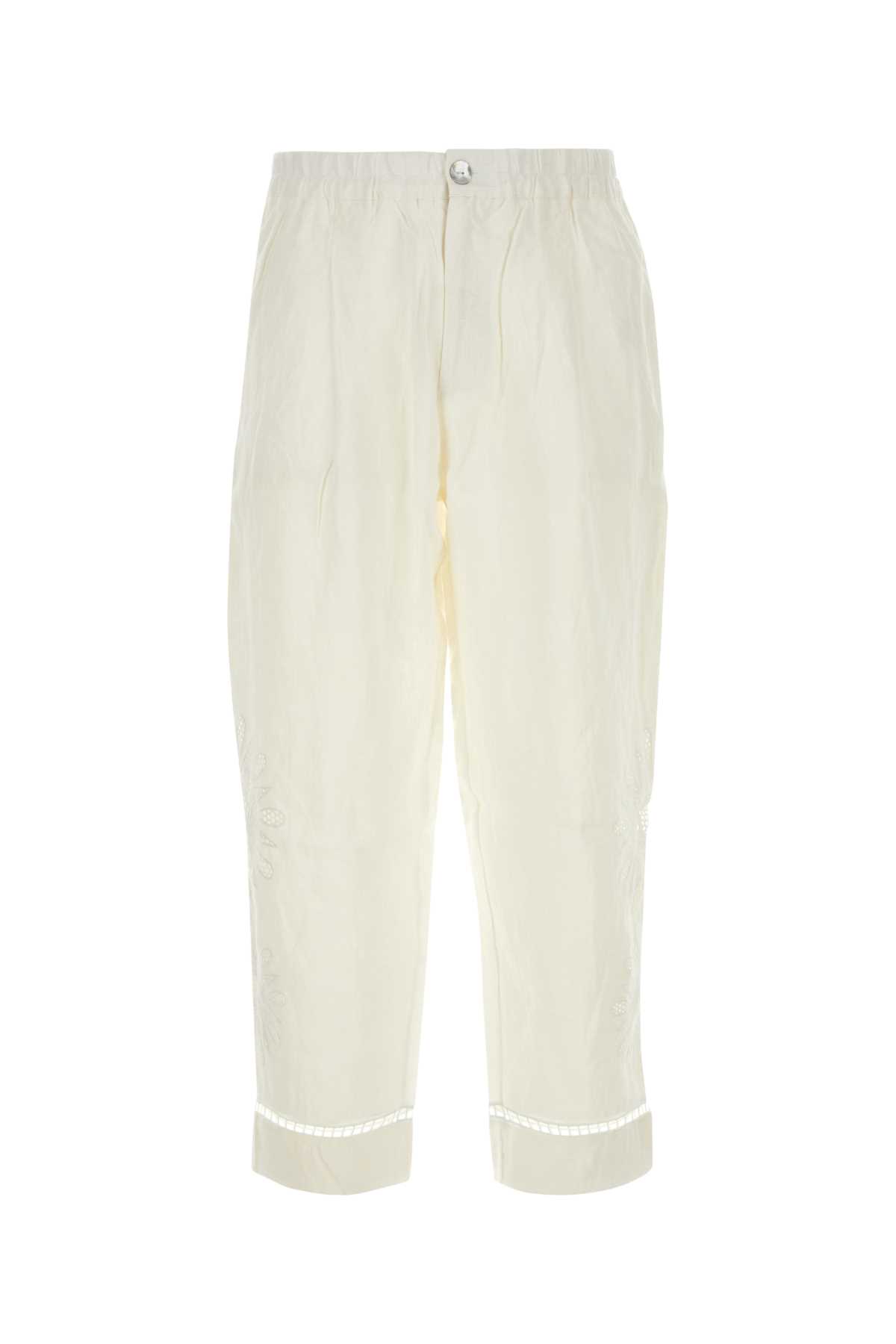 White Linen Pant