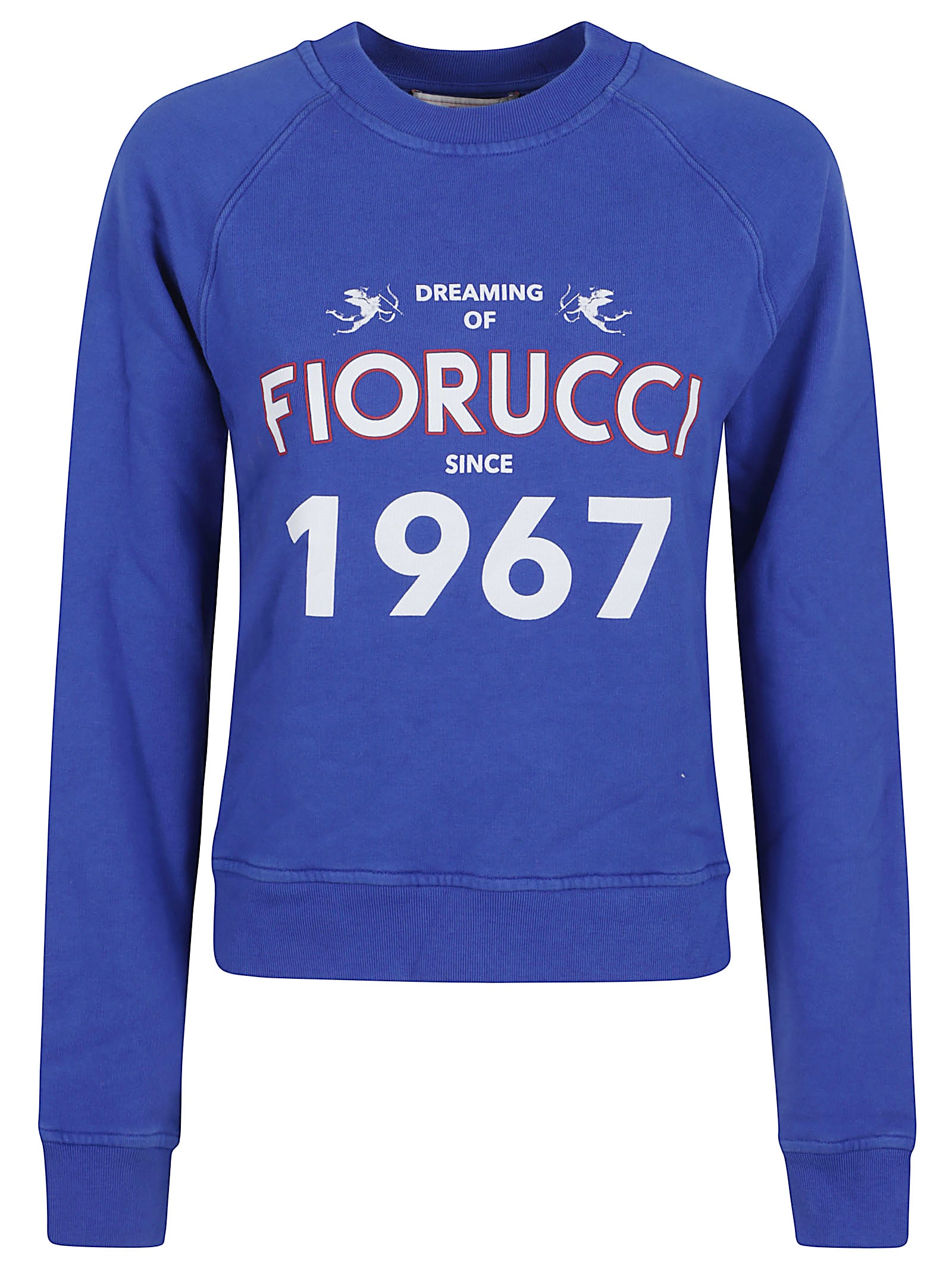 Electric Blue Dreaming 1967 Print Slim Fit Crewneck Sweatshirt