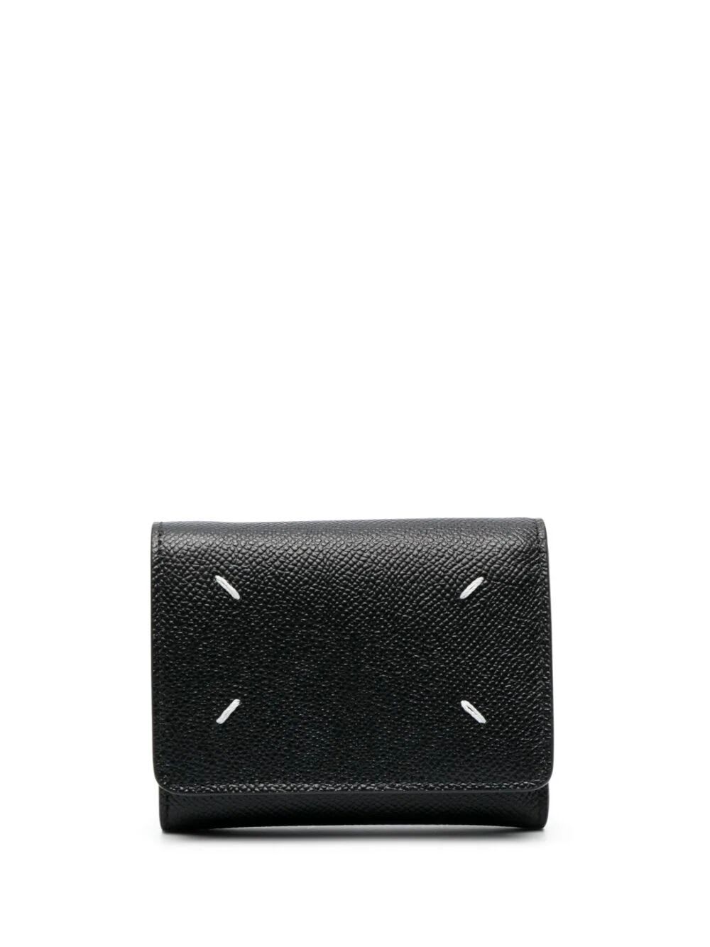 Maison Margiela Wallet Clip 3 With Zip In Black