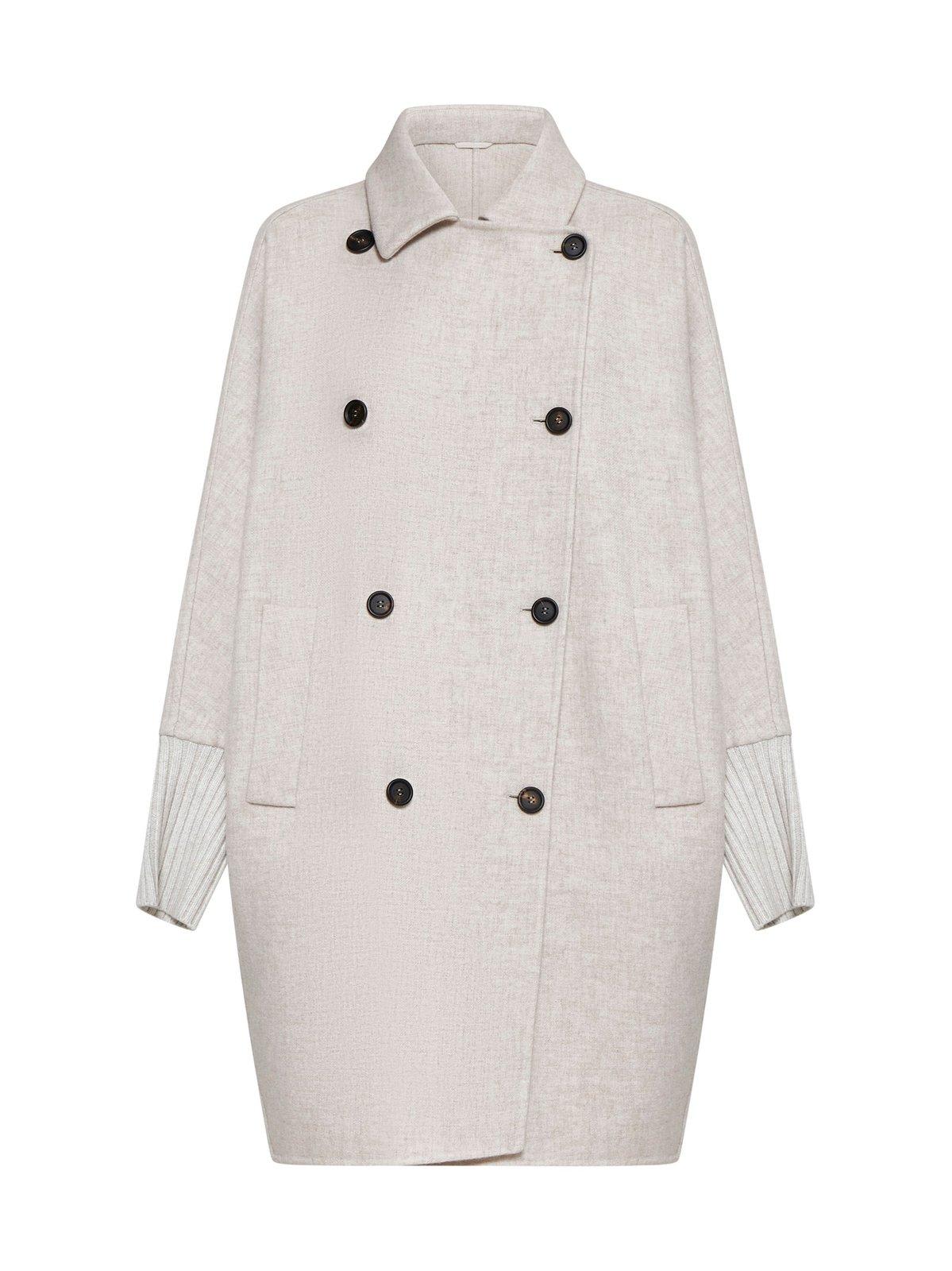 Shop Brunello Cucinelli Monili Embellished Hand-finished Coat