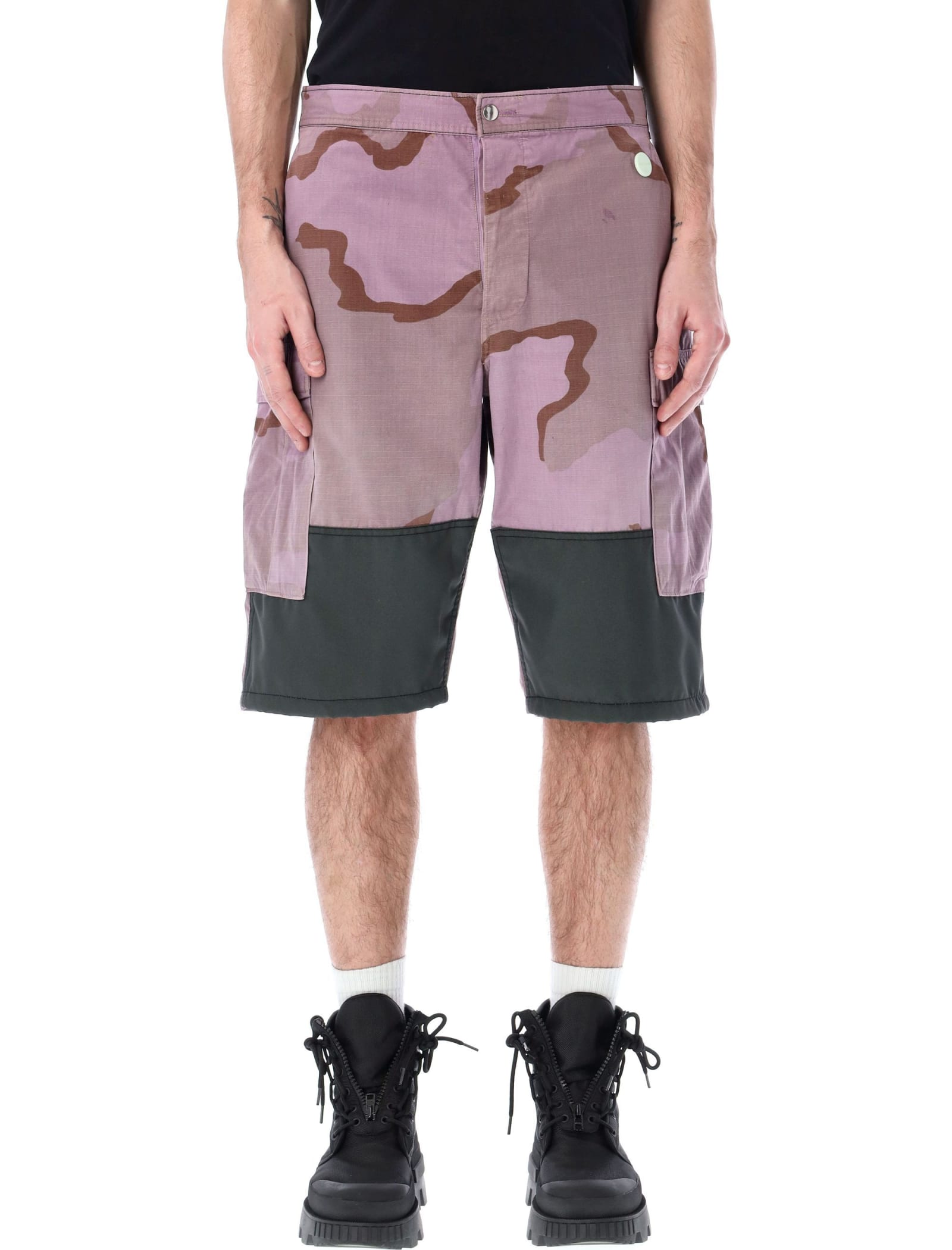 OAMC Re-work Camouflage Cargo Shorts | Smart Closet