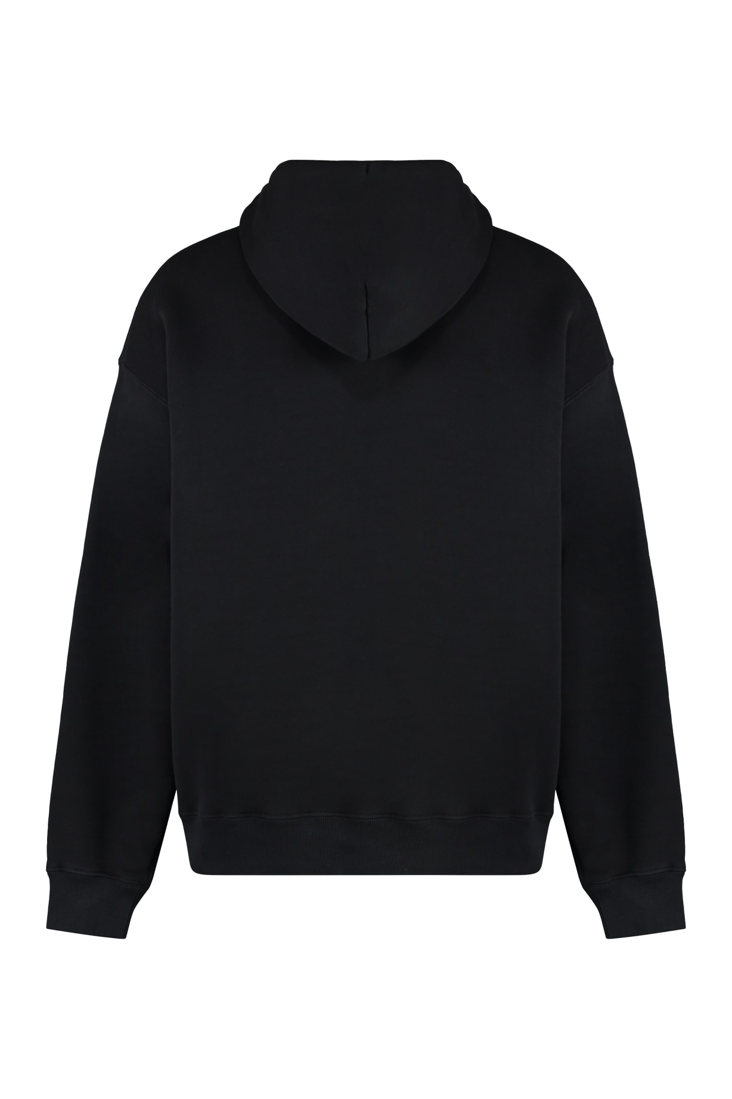 Shop Off-white Logo Print Hoodie In Black