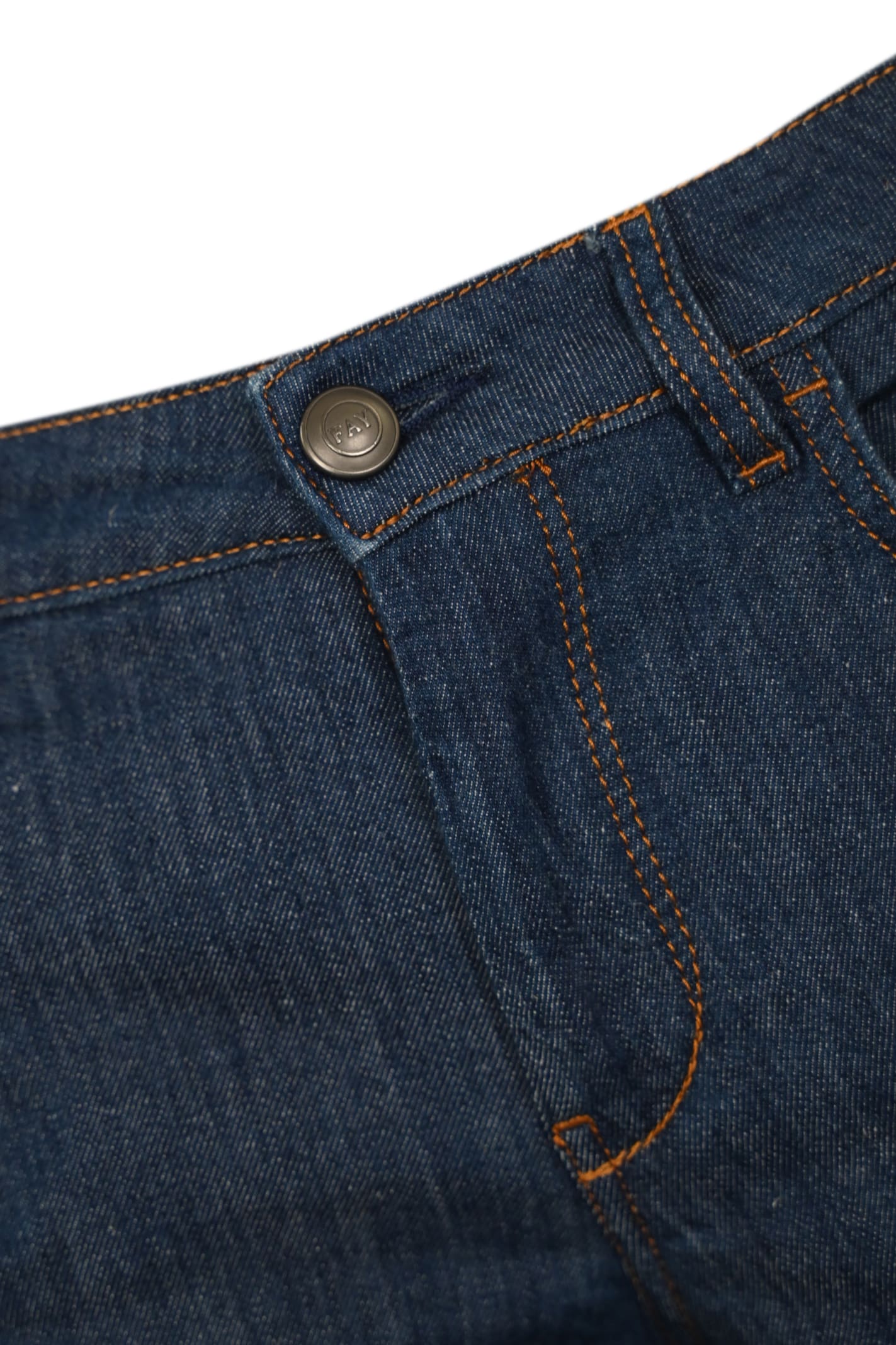 Shop Fay Five Pocket Jeans In Denim