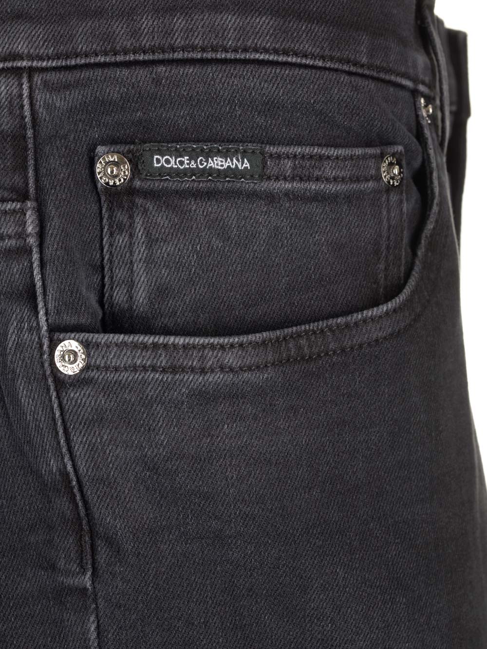 Shop Dolce & Gabbana Slim Fit Jeans In Nero