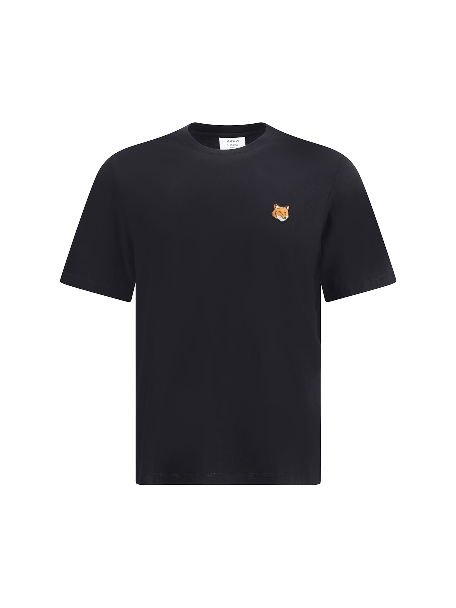 Maison Kitsuné Maison Kitsune Fox Head T Shirt In Black