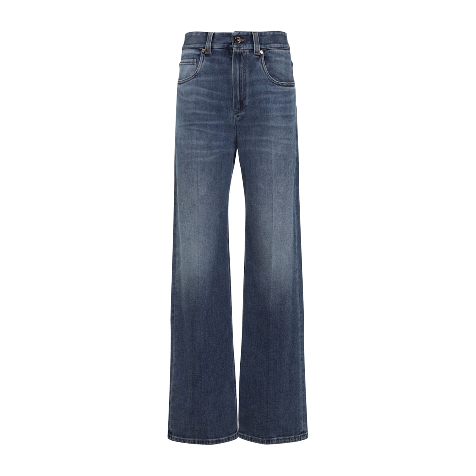 Brunello Cucinelli Cotton Jeans In Blue