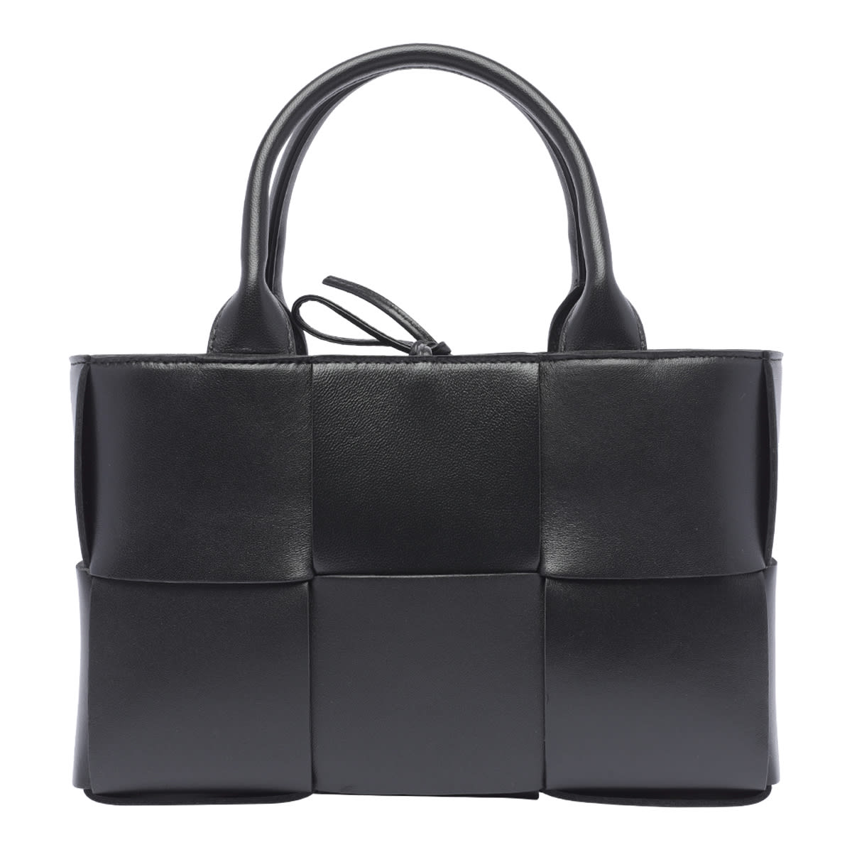 Shop Bottega Veneta Mini Arco Tote Bag In Black