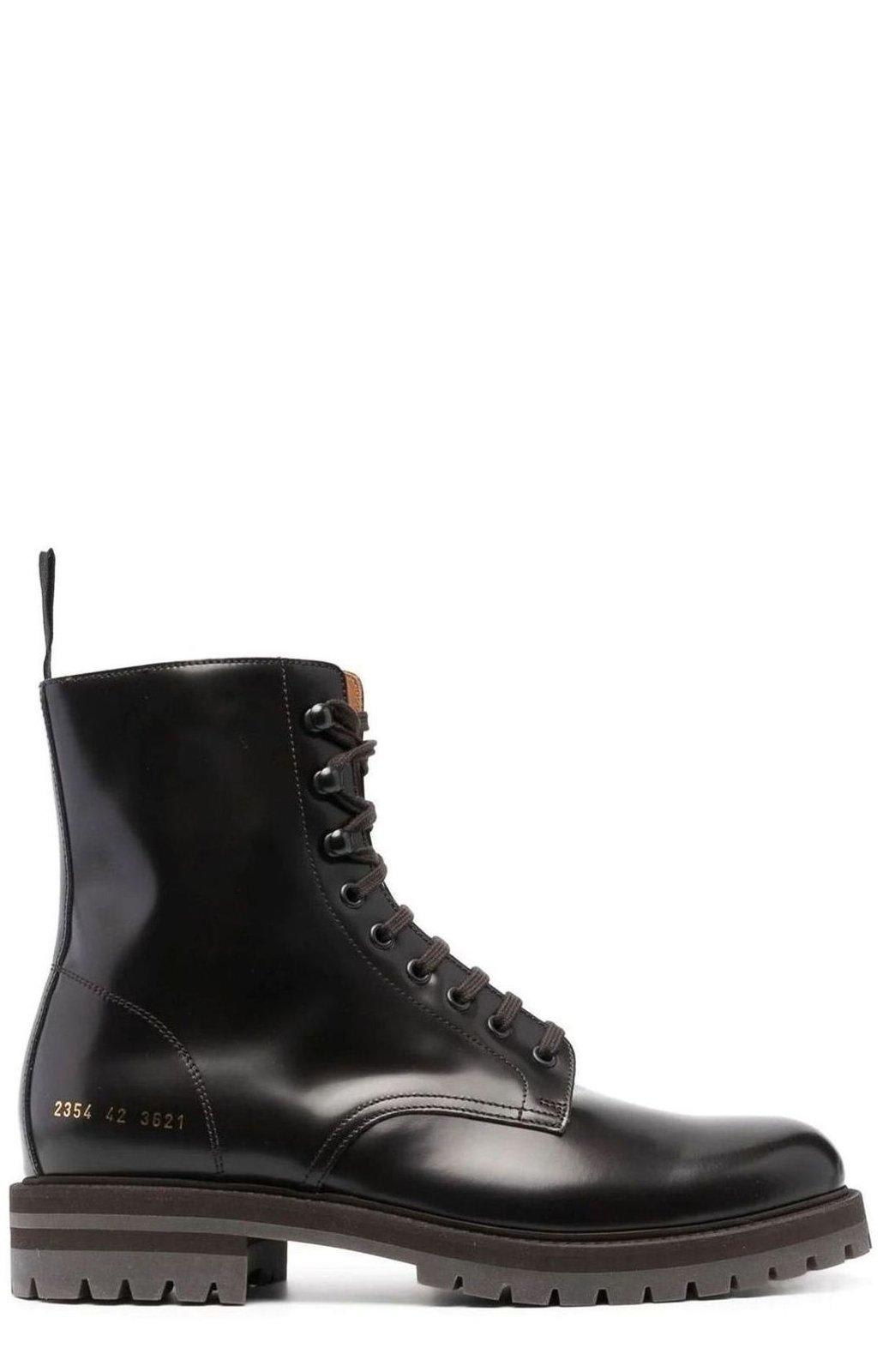Common Projects Lace Zipped Combat Boots