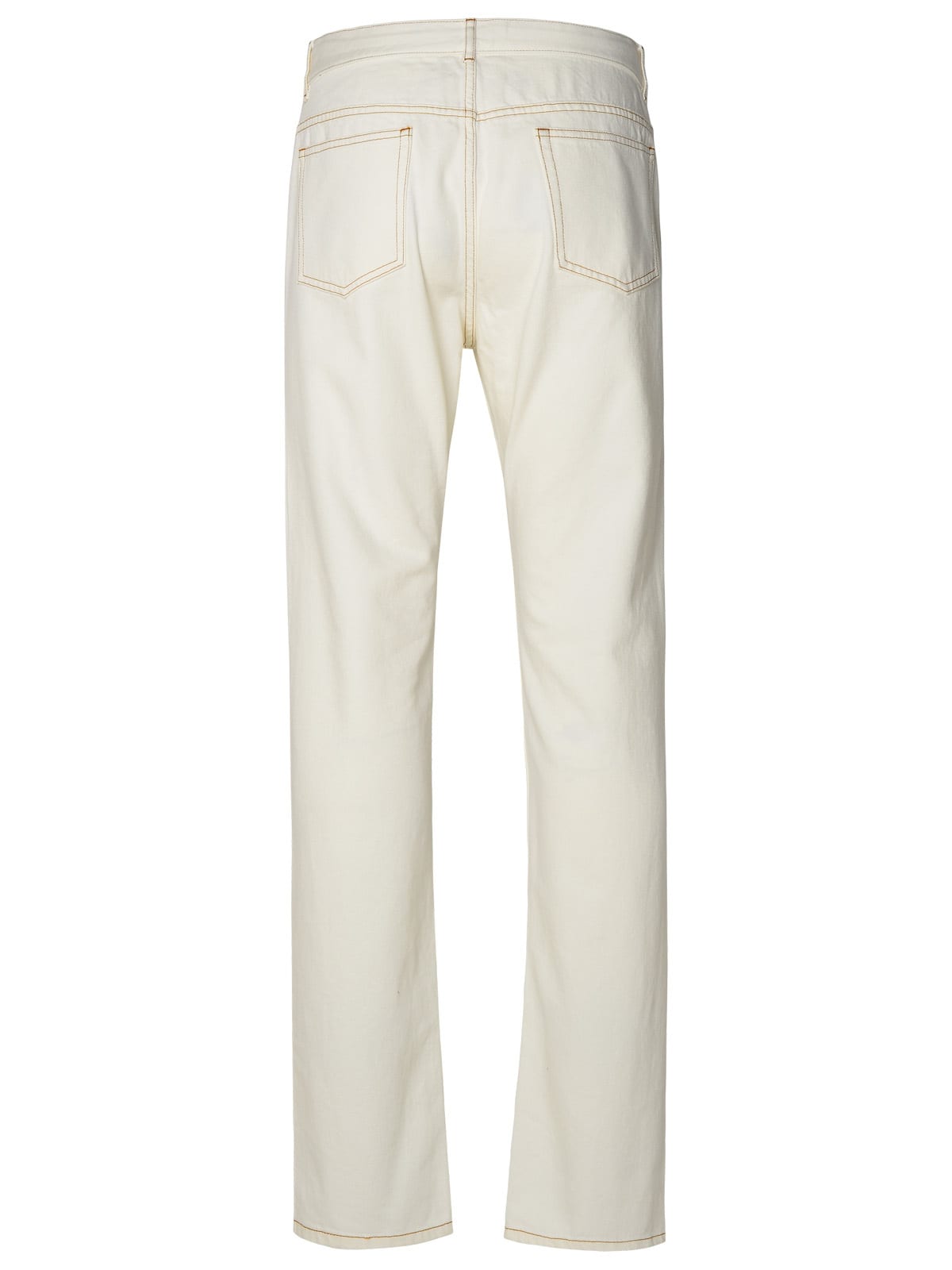 Apc Sureau Ivory Cotton Jeans In Avorio