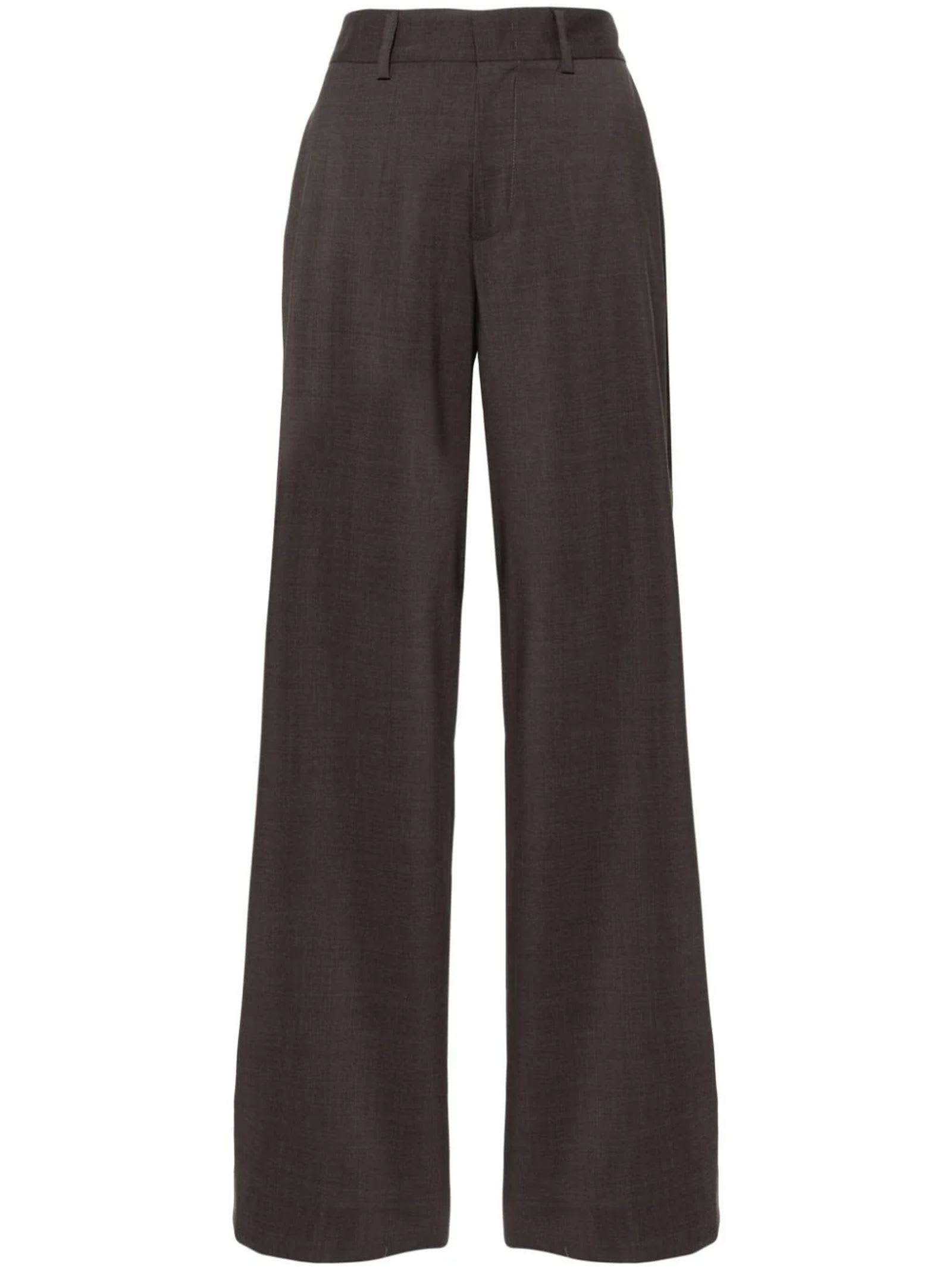 Parosh Brown Wool Blend Lillie Trousers