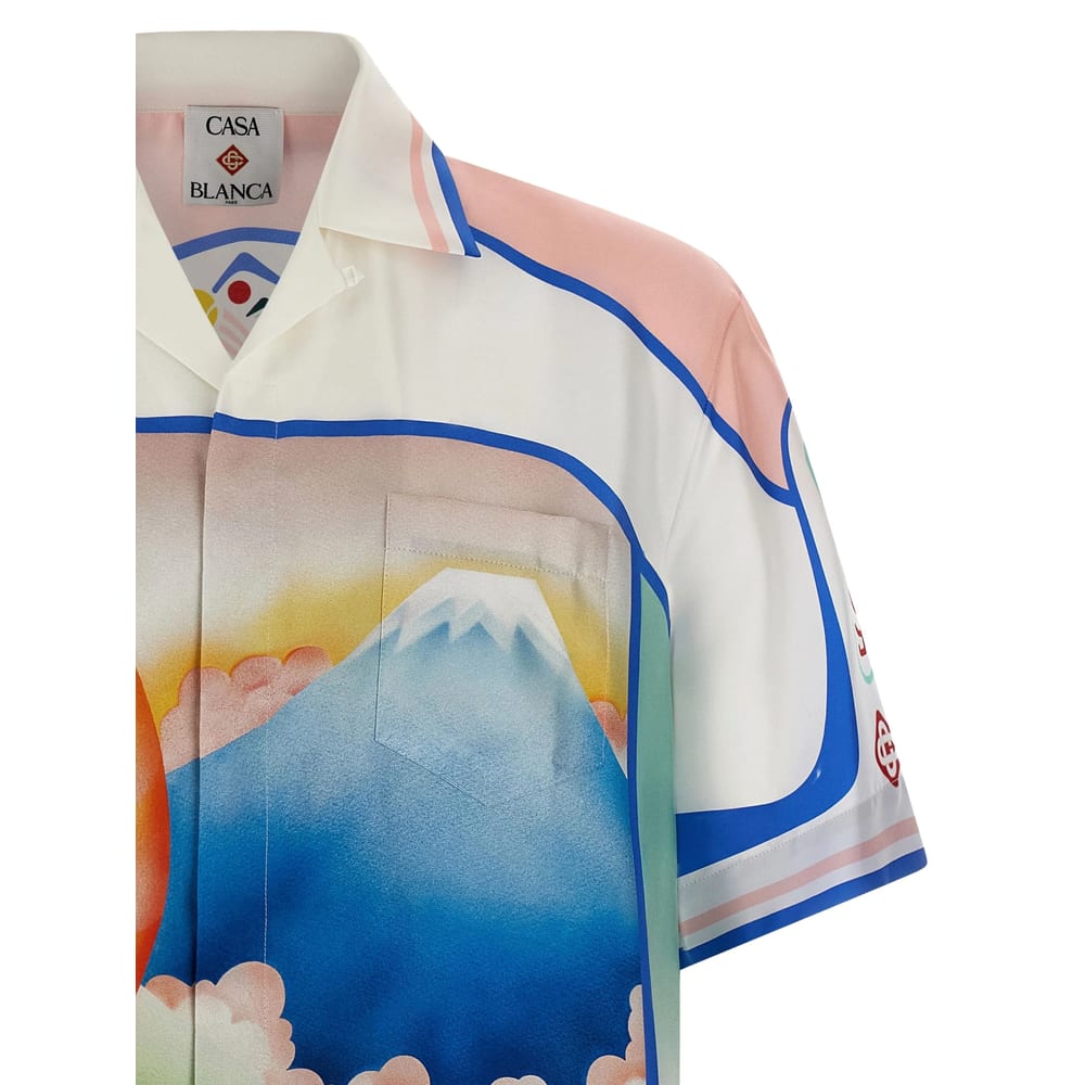Casablanca 'dream Of Mount Fuji' Shirt In White