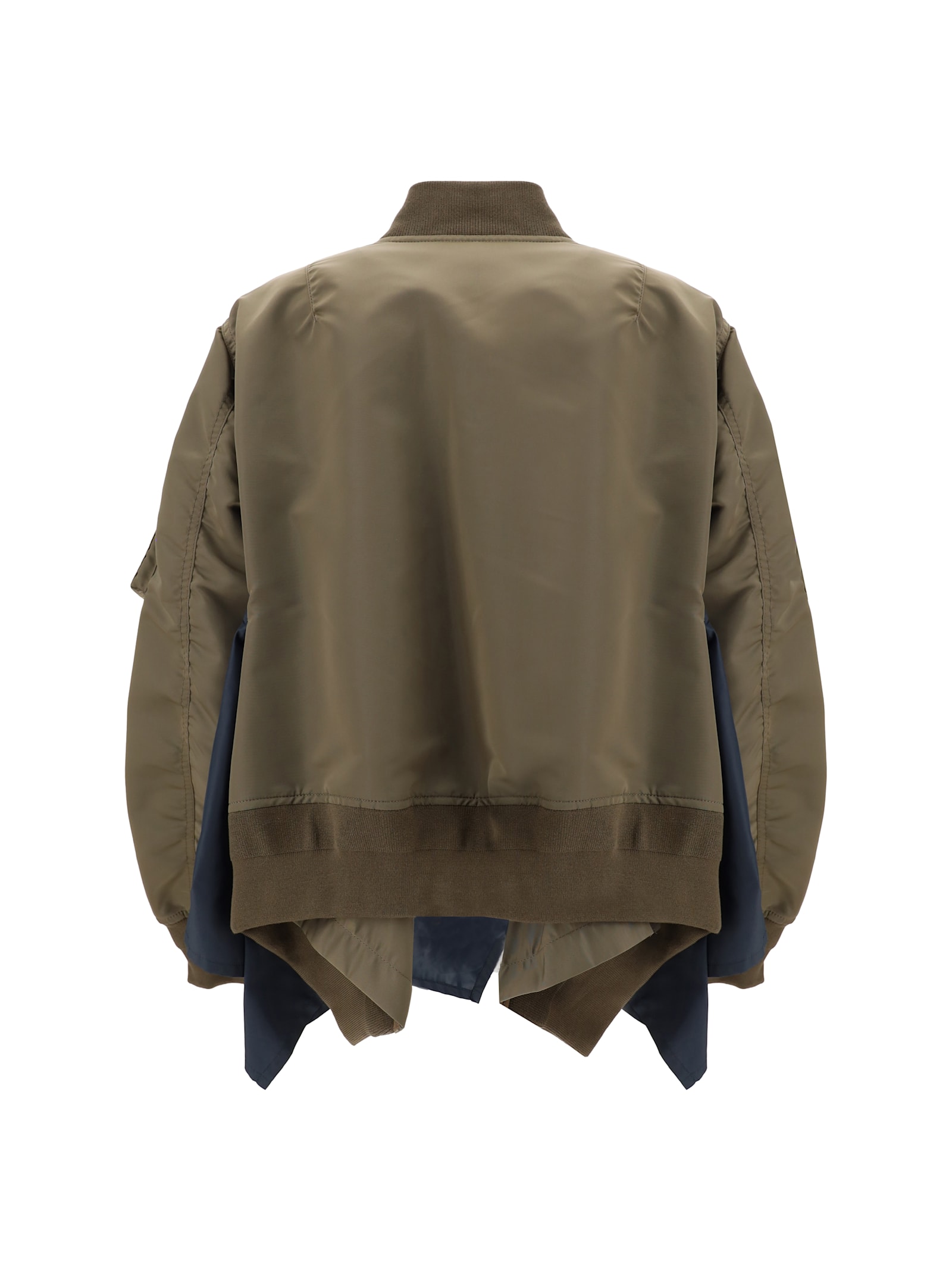 Shop Sacai Jacket In Beige