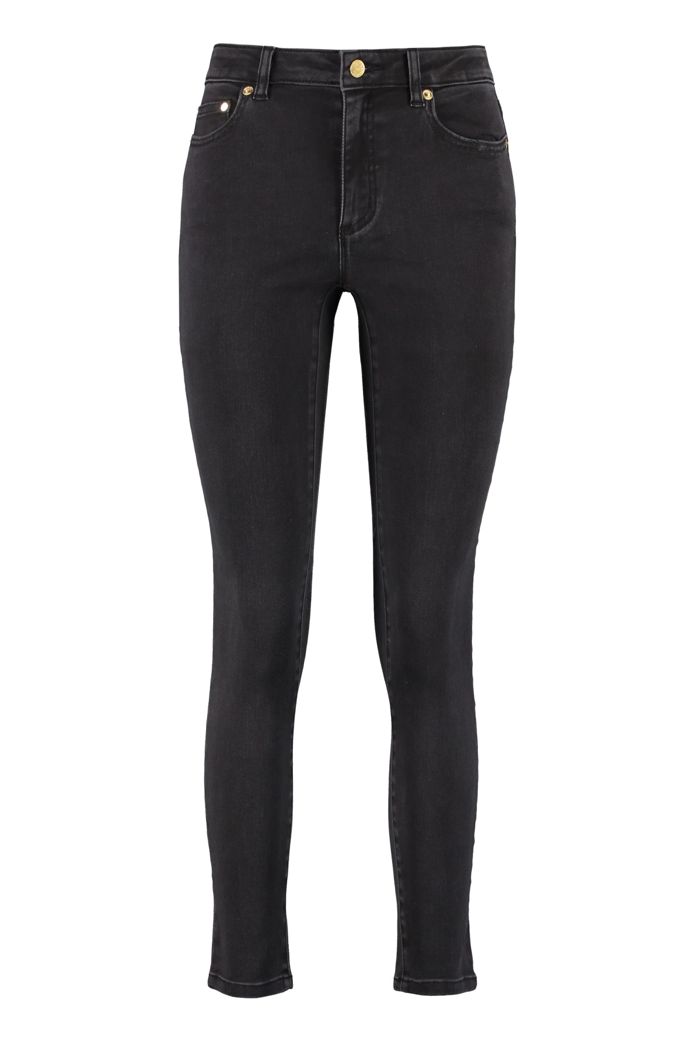 Shop Michael Kors Selma Skinny Jeans In Black