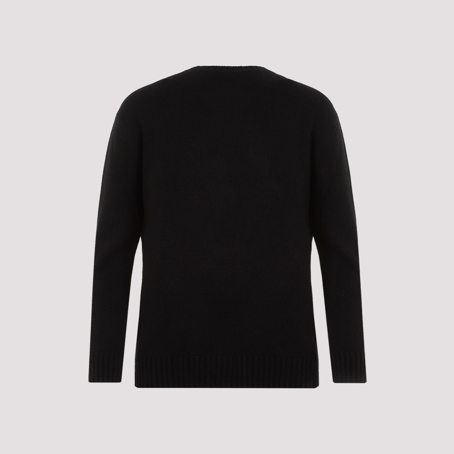 Shop Ralph Lauren Western Bear Sweater In Black