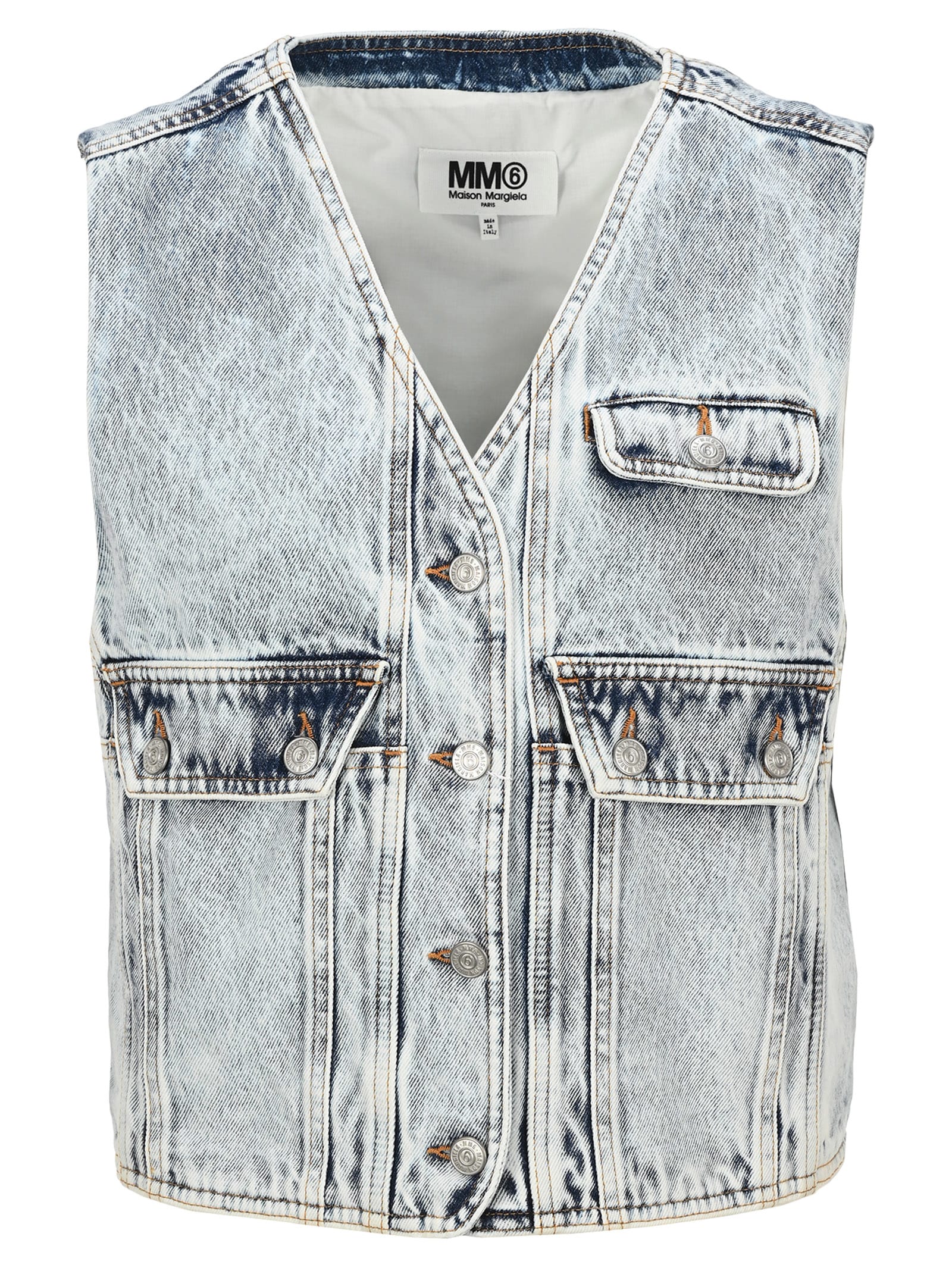 MM6 MAISON MARGIELA MM6 DENIM GILET,11279488