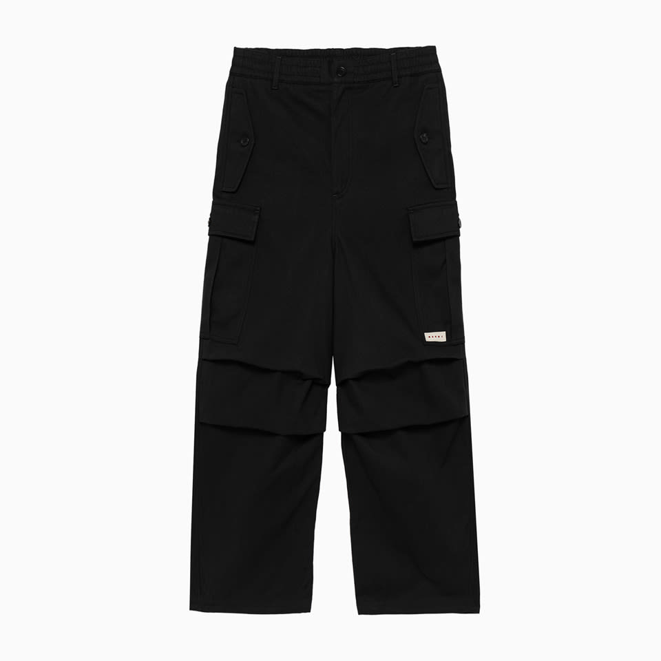Shop Marni Pants In Black/grey