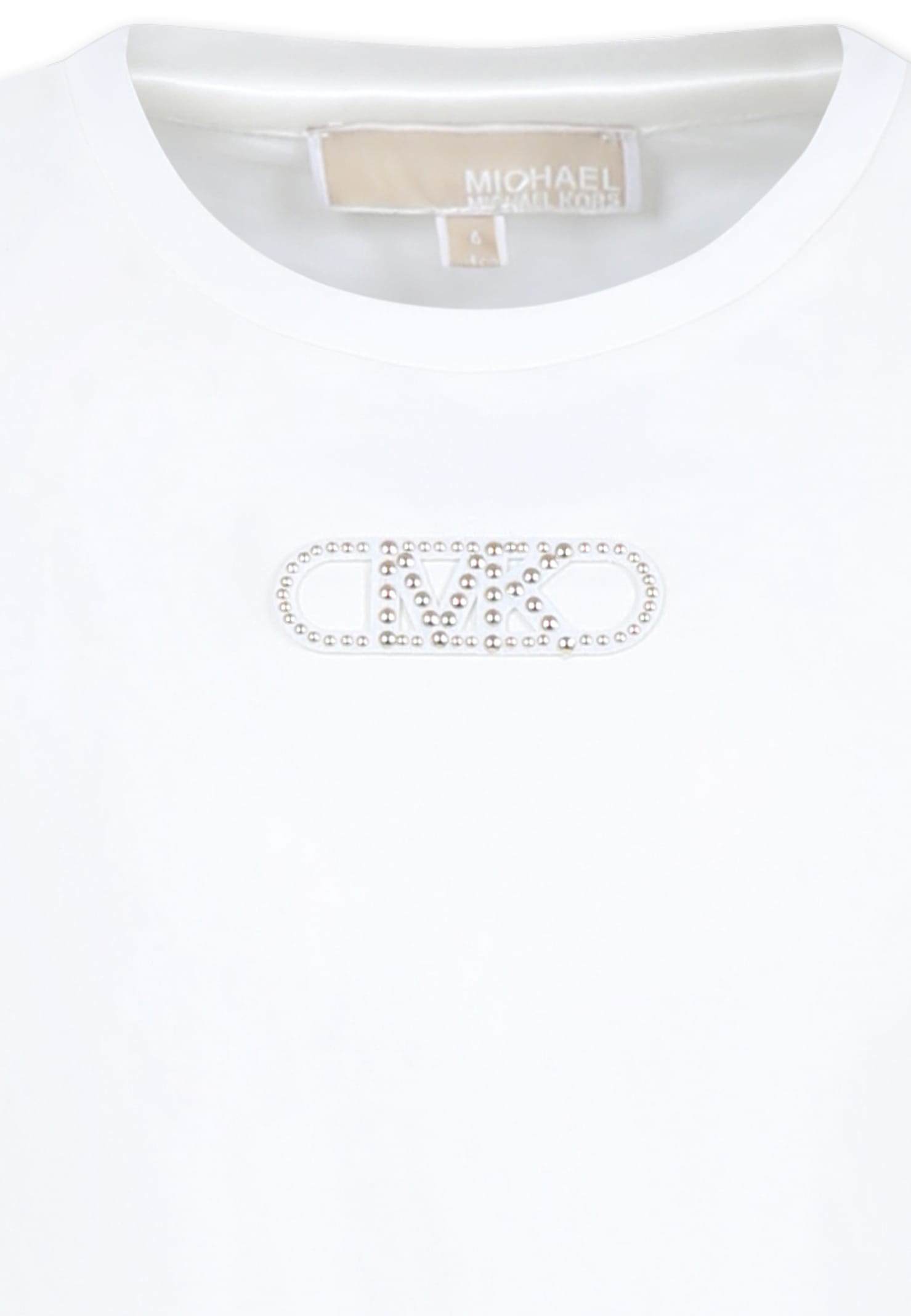 Shop Michael Kors Gold Dress For Girl With Logo