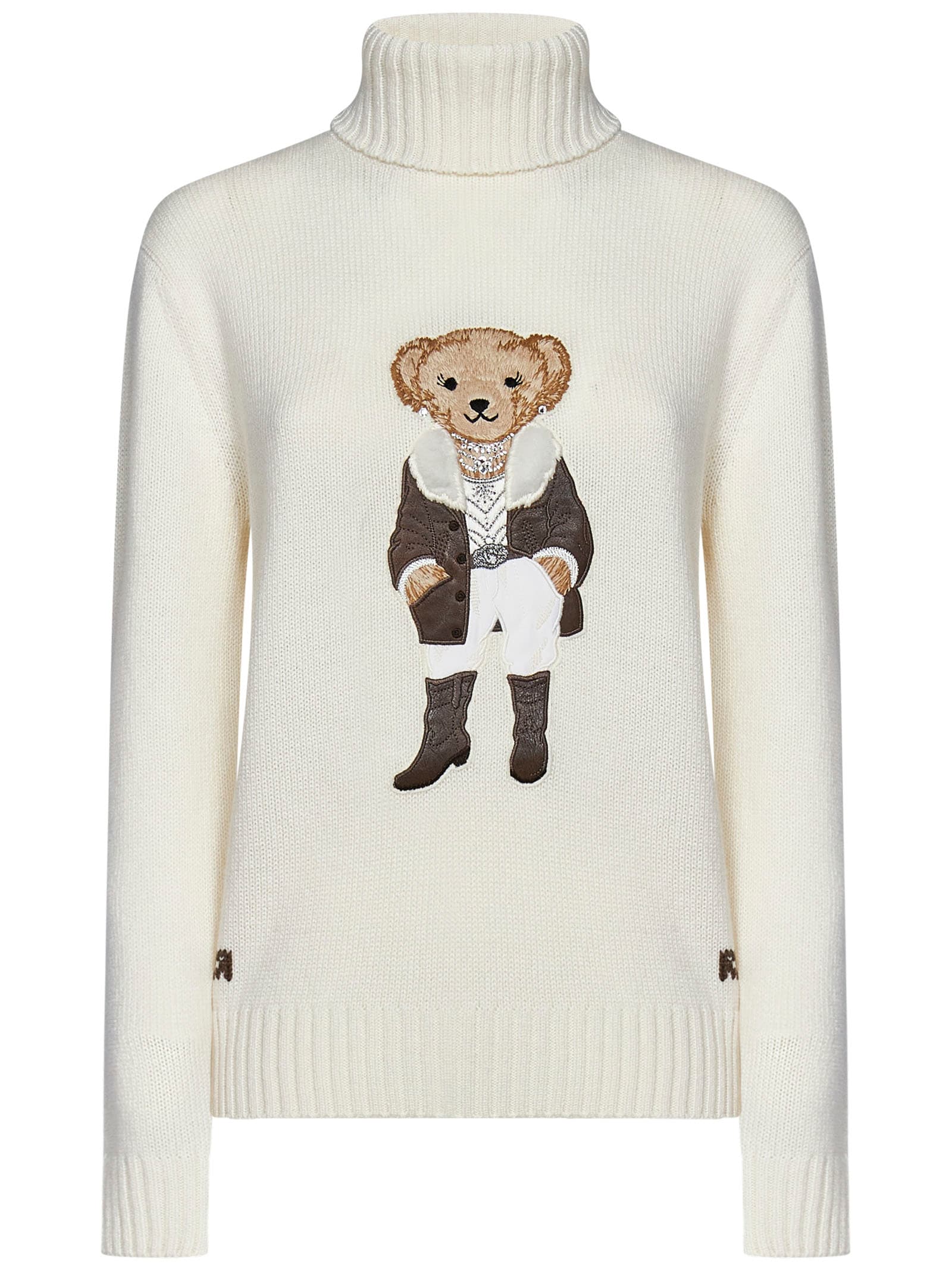 Shop Polo Ralph Lauren Sweater In White