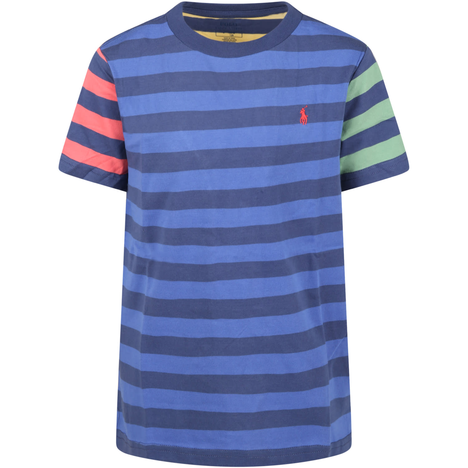 Ralph Lauren Multicolor T-shirt For Boy With Pony Logo