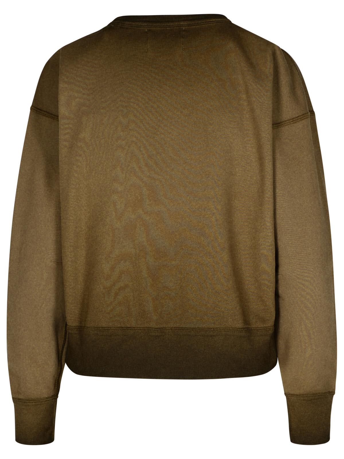 MARANT ETOILE MOBYLI BROWN COTTON SWEATSHIRT 