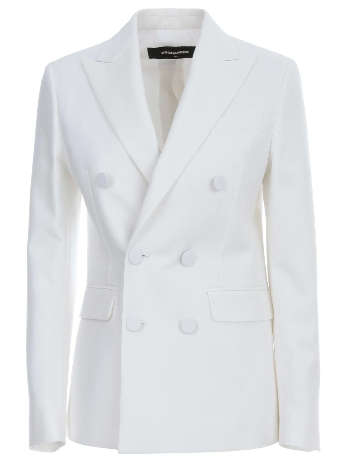 Photo of  Dsquared2 Oscar Jacket Cotton Silk Double Breasted- shop Dsquared2 jackets online sales