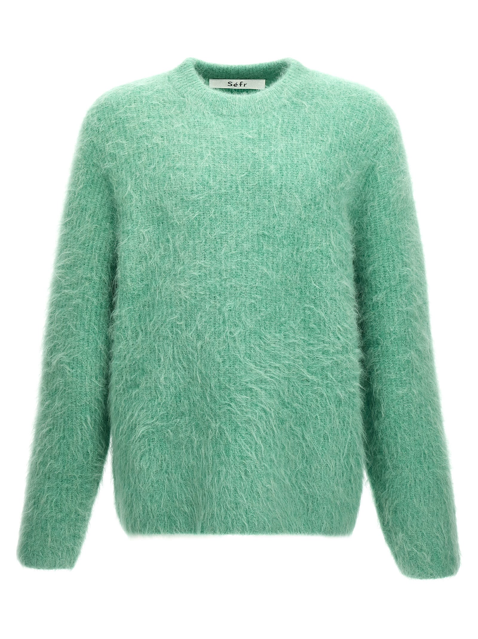 Shop Séfr Haru Sweater In Light Blue